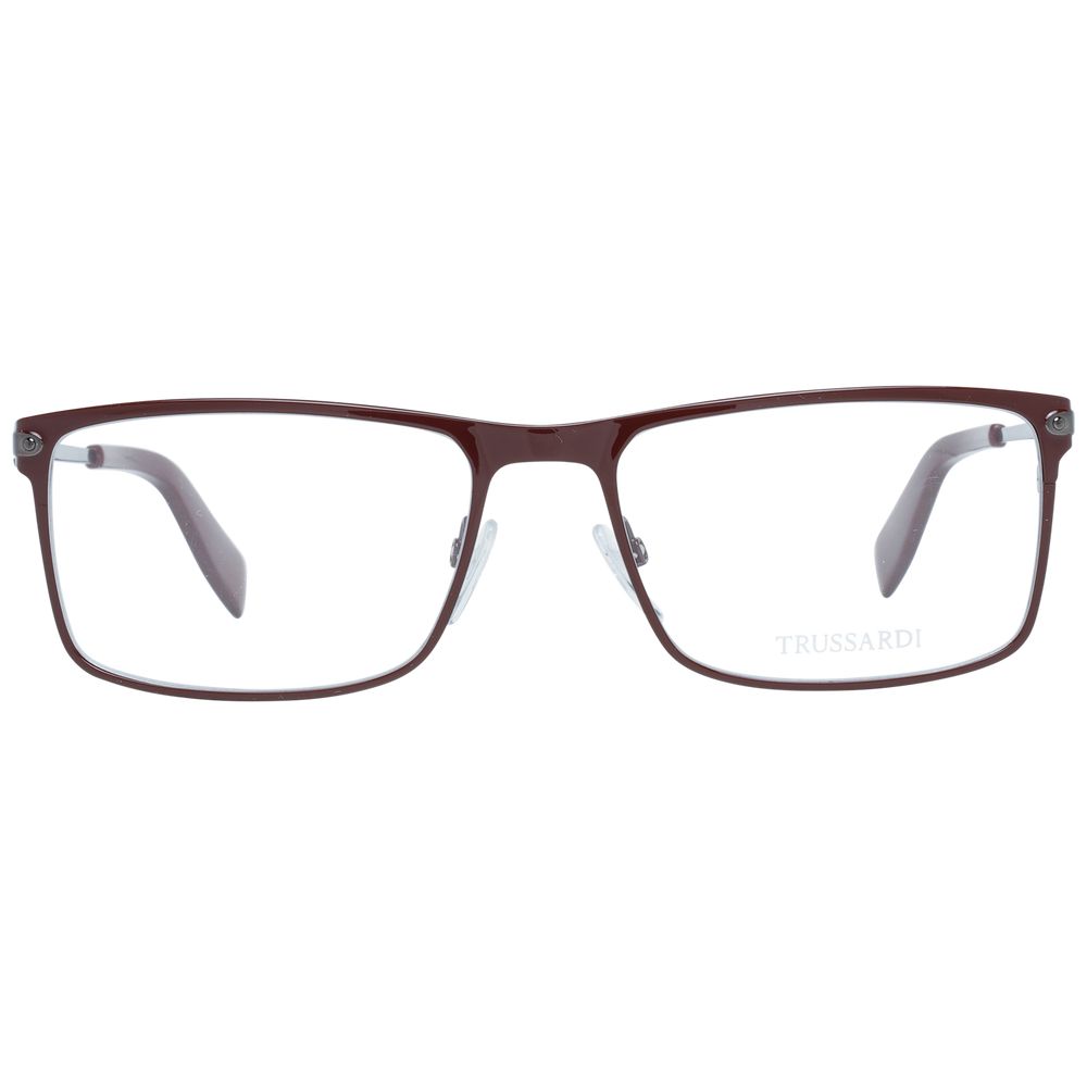 Trussardi Burgundy Men Optical Frames - Luksusmuotia Trussardi - Tutustu YVES JAVANNI® 