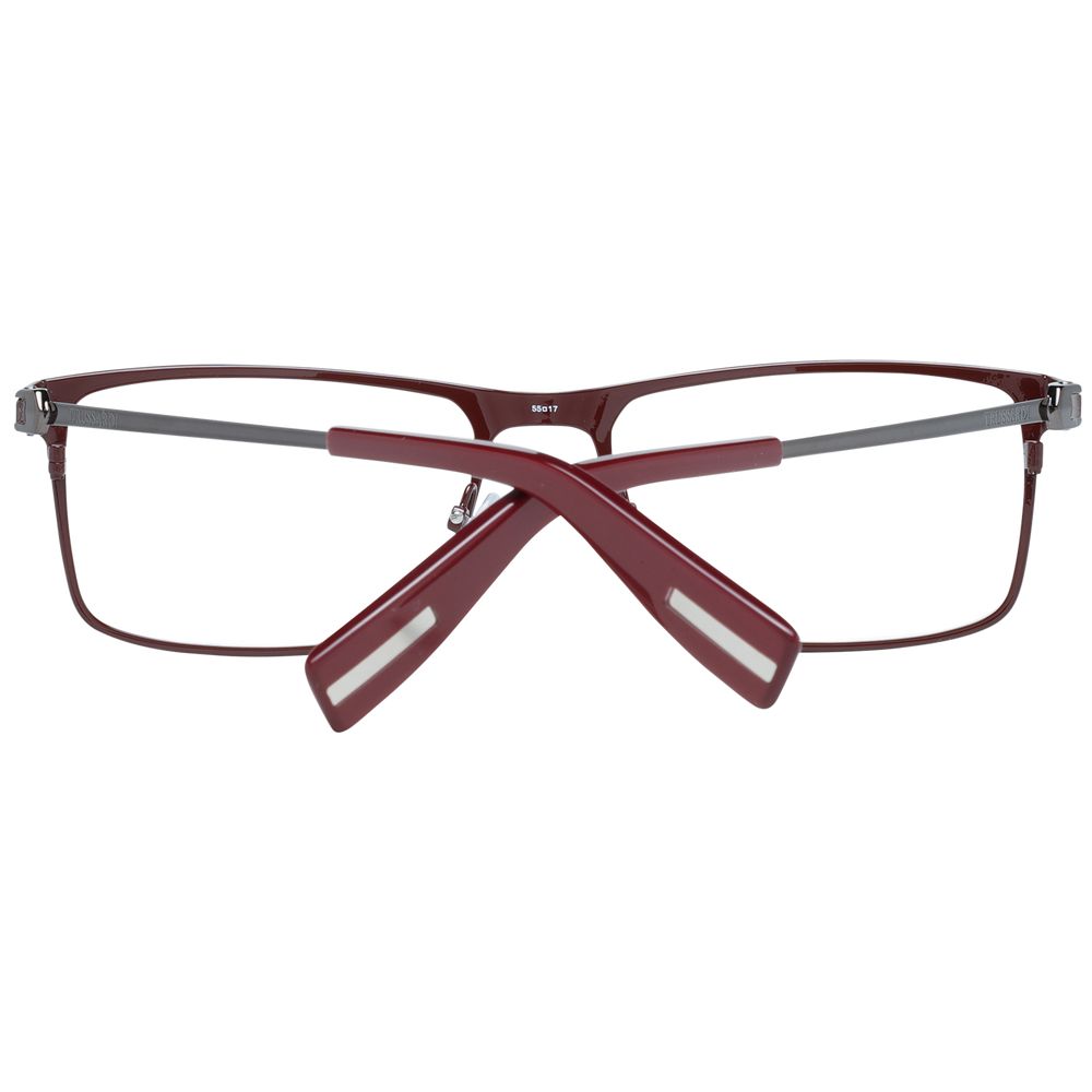 Trussardi Burgundy Men Optical Frames - Luksusmuotia Trussardi - Tutustu YVES JAVANNI® 