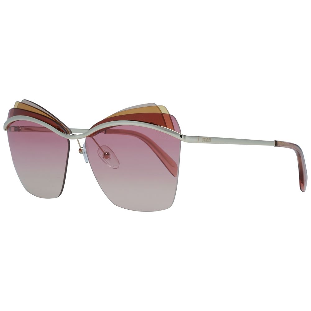 Emilio Pucci Gold Women Sunglasses - Luksusmuotia Emilio Pucci - Tutustu YVES JAVANNI® 