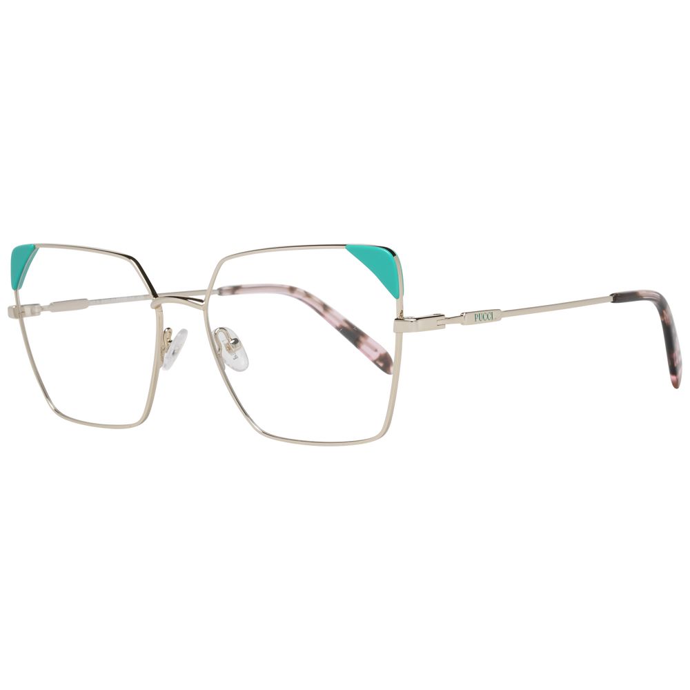 Emilio Pucci Gold Women Optical Frames - Luksusmuotia Emilio Pucci - Tutustu YVES JAVANNI® 