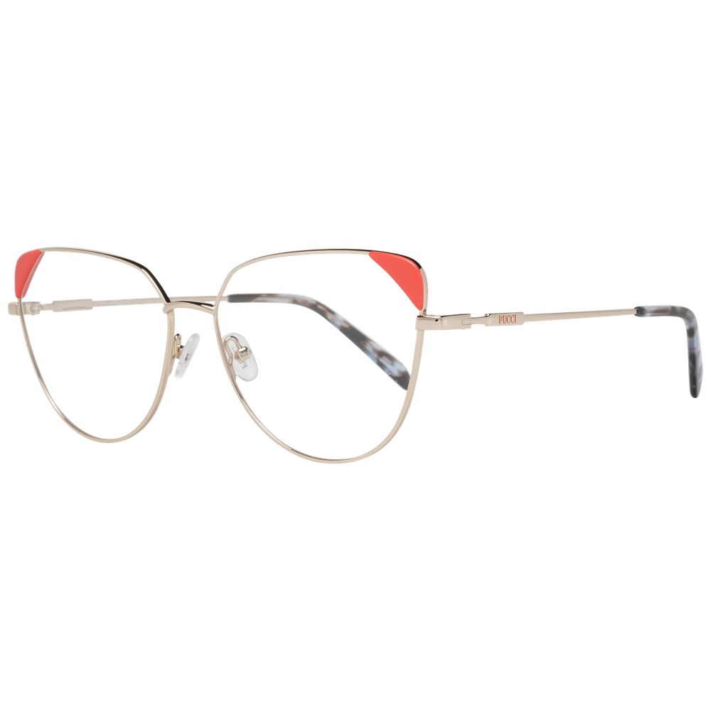 Emilio Pucci Rose Gold Women Optical Frames - Luksusmuotia Emilio Pucci - Tutustu YVES JAVANNI® 