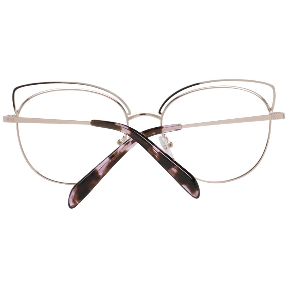 Emilio Pucci Rose Gold Women Optical Frames - Luksusmuotia Emilio Pucci - Tutustu YVES JAVANNI® 