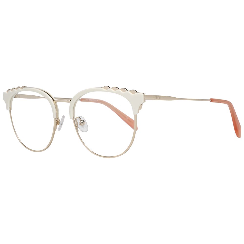 Emilio Pucci White Women Optical Frames - Luksusmuotia Emilio Pucci - Tutustu YVES JAVANNI® 