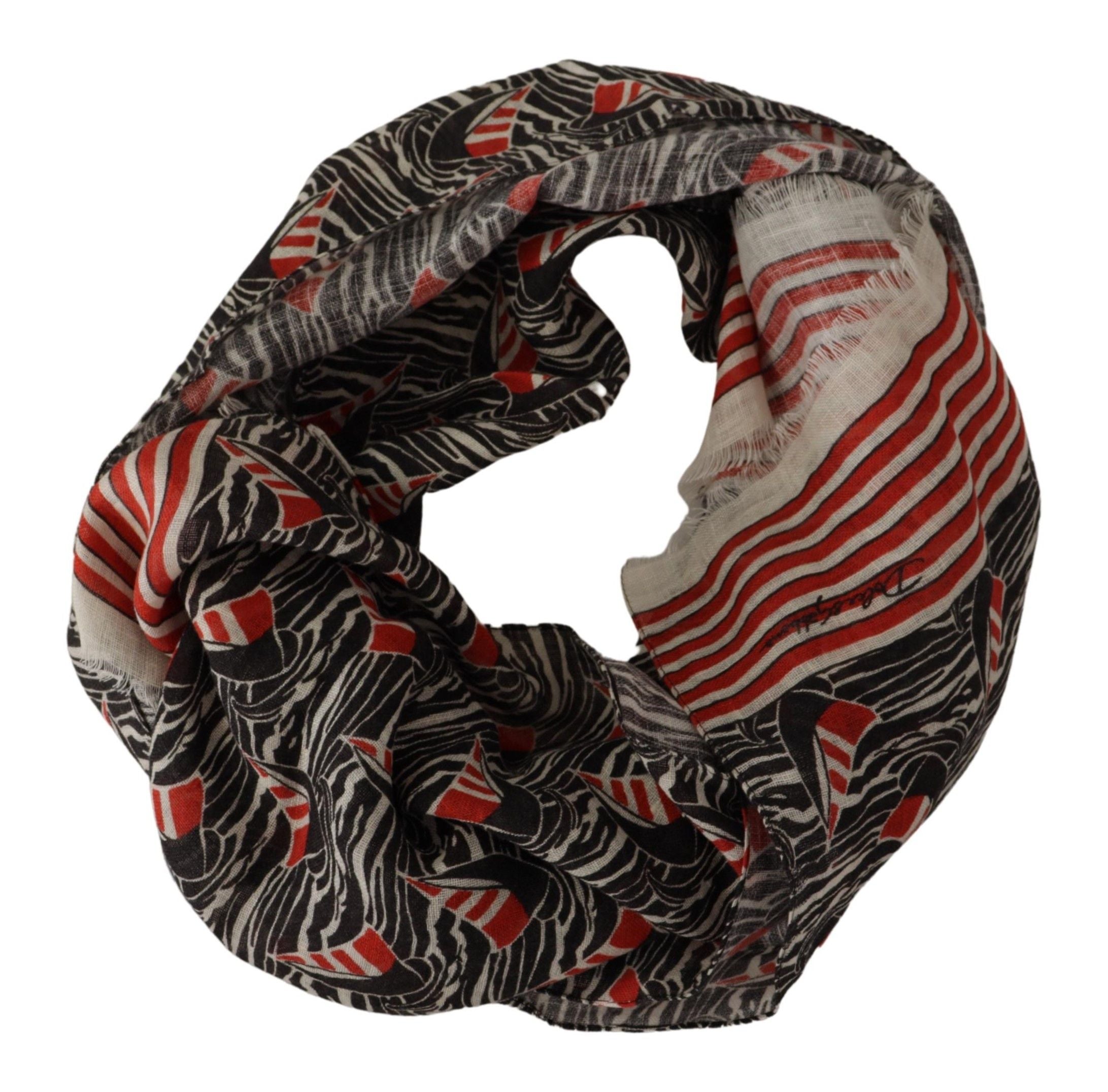 Dolce & Gabbana Elegant Striped Linen Men's Scarf - Luksusmuotia Dolce & Gabbana - Tutustu YVES JAVANNI® 