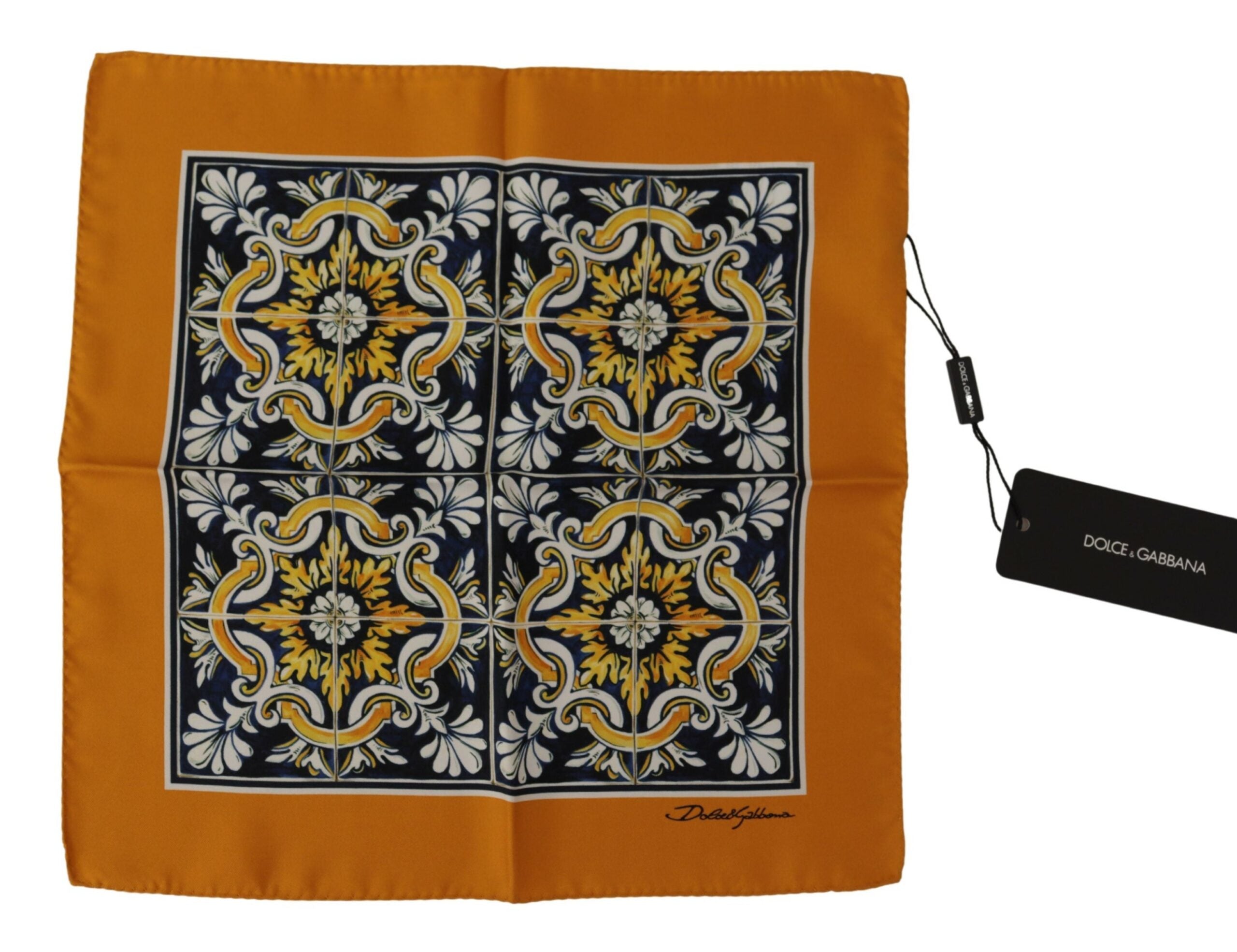 Dolce & Gabbana Elegant Silk Square Men's Scarf - Luksusmuotia Dolce & Gabbana - Tutustu YVES JAVANNI® 