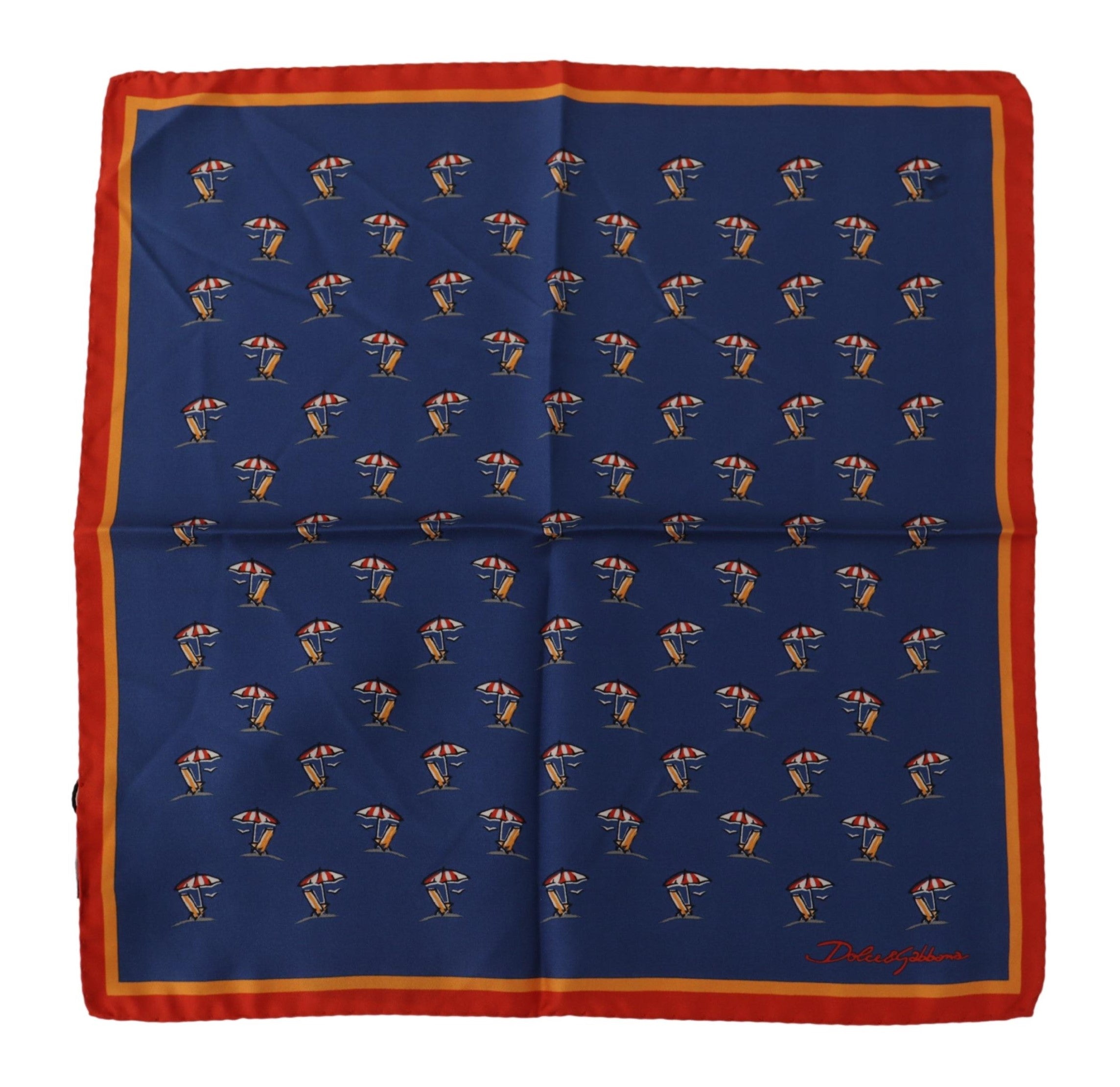 Dolce & Gabbana Elegant Silk Men's Square Scarf - Luksusmuotia Dolce & Gabbana - Tutustu YVES JAVANNI® 