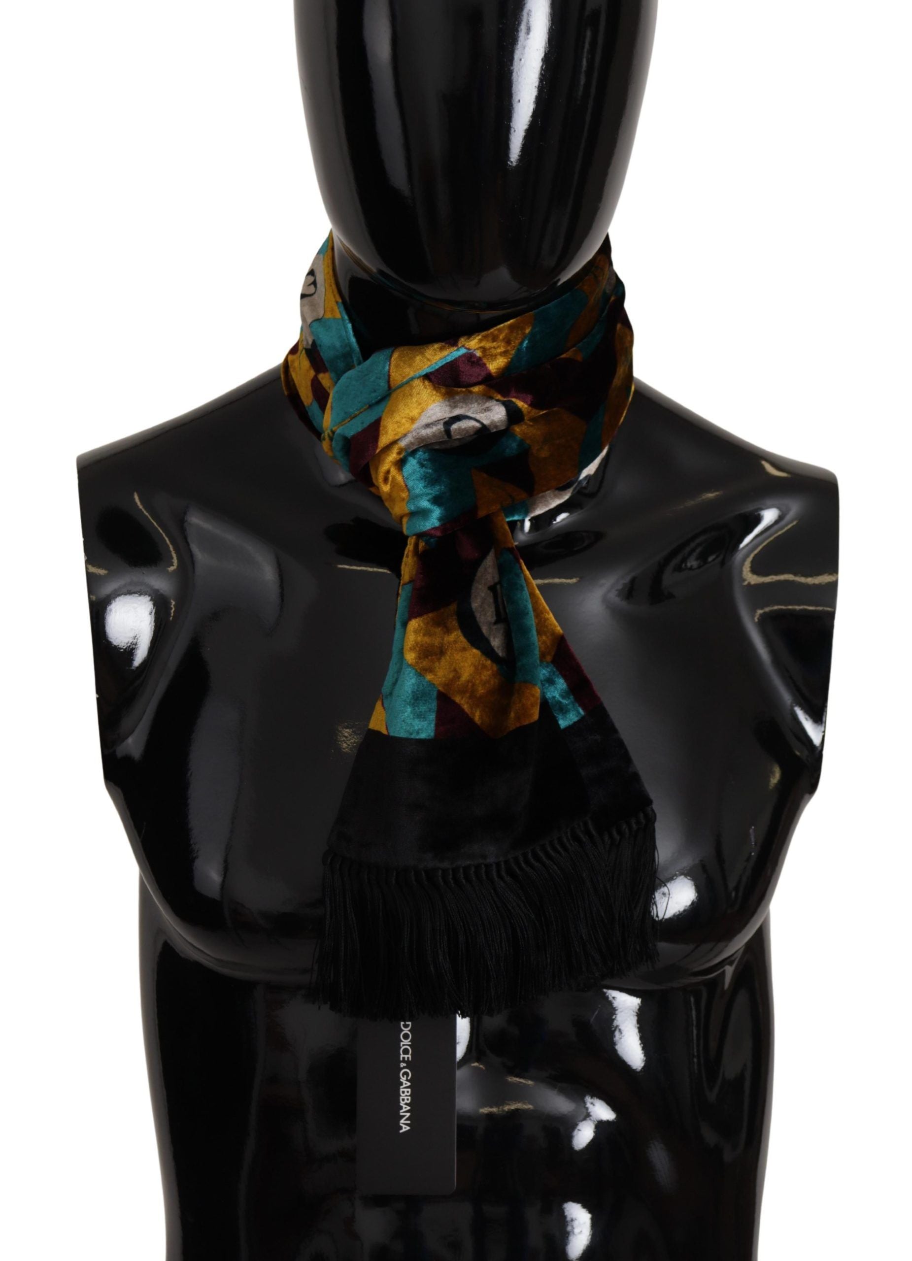 Dolce & Gabbana Elegant Multicolor Silk Blend Men's Scarf - Luksusmuotia Dolce & Gabbana - Tutustu YVES JAVANNI® 