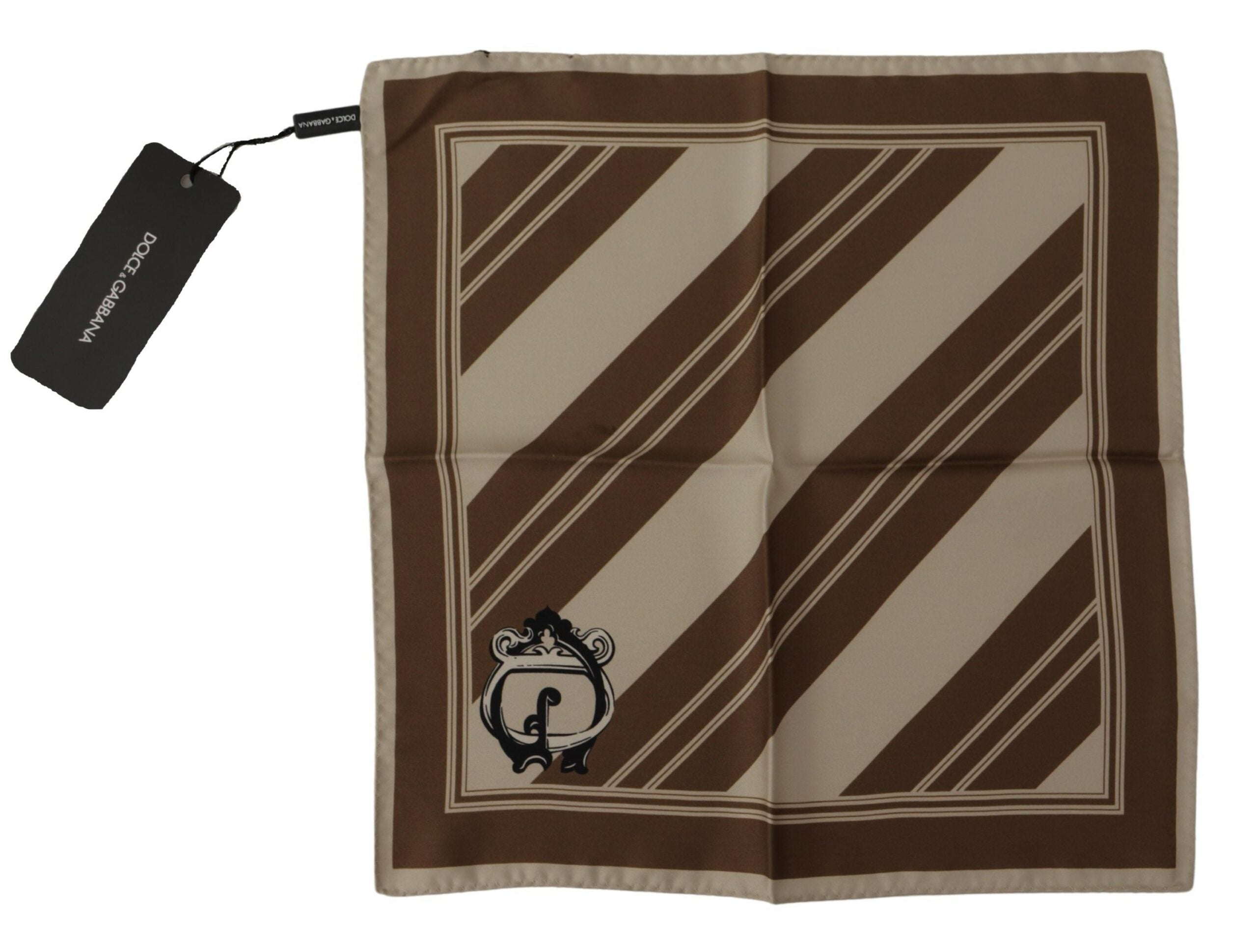 Dolce & Gabbana Elegant Striped Silk Men's Scarf - Luksusmuotia Dolce & Gabbana - Tutustu YVES JAVANNI® 