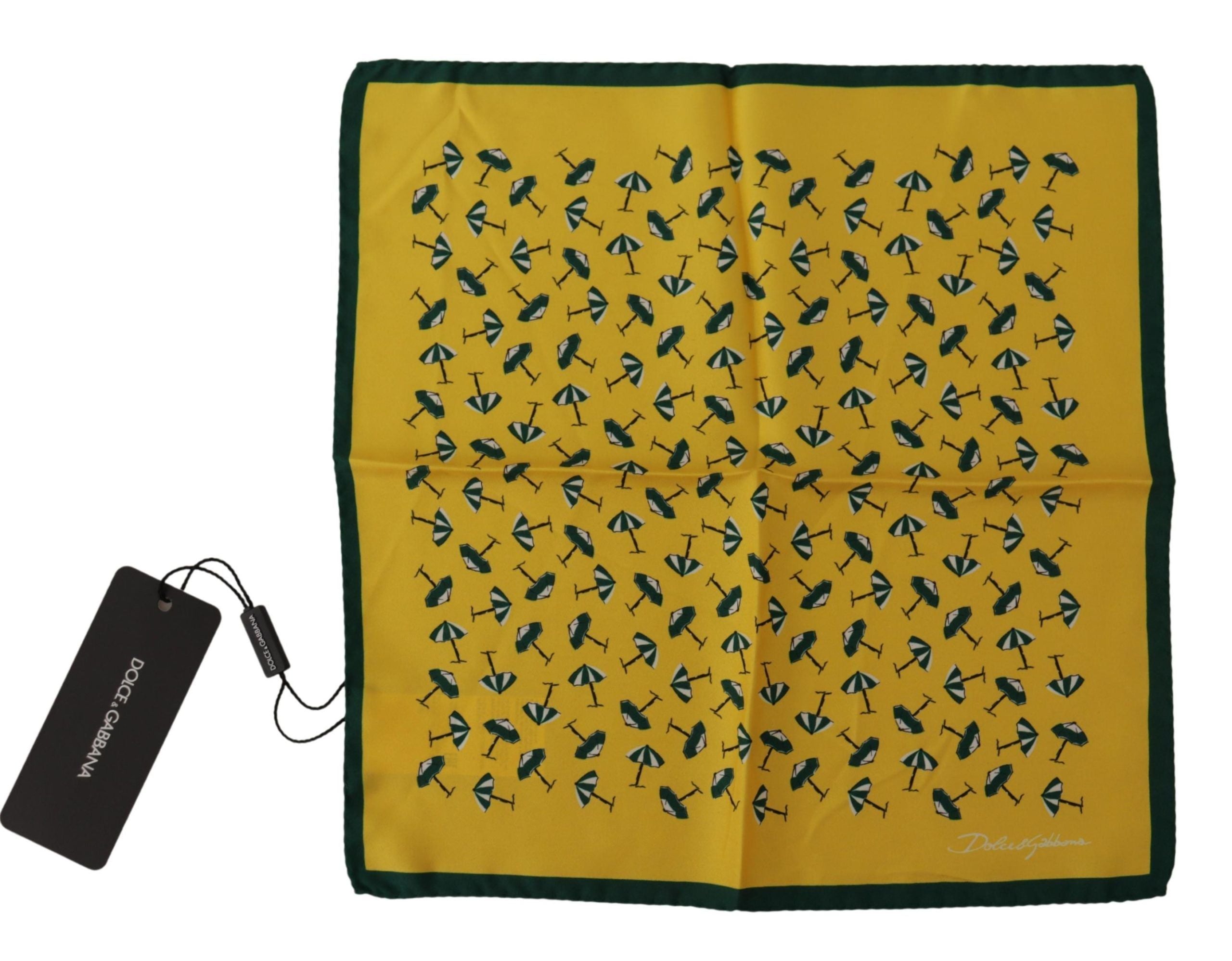 Dolce & Gabbana Elegant Silk Men's Square Scarf Wrap - Luksusmuotia Dolce & Gabbana - Tutustu YVES JAVANNI® 