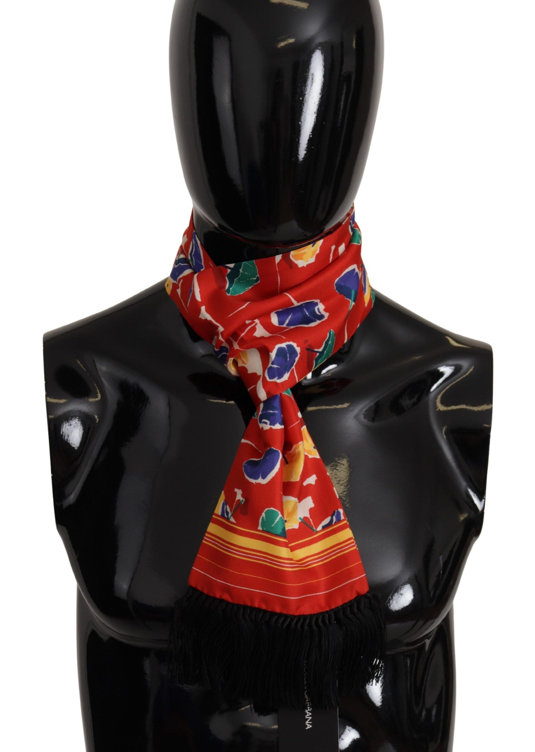 Dolce & Gabbana Elegant Multicolor Silk Men's Scarf - Luksusmuotia Dolce & Gabbana - Tutustu YVES JAVANNI® 