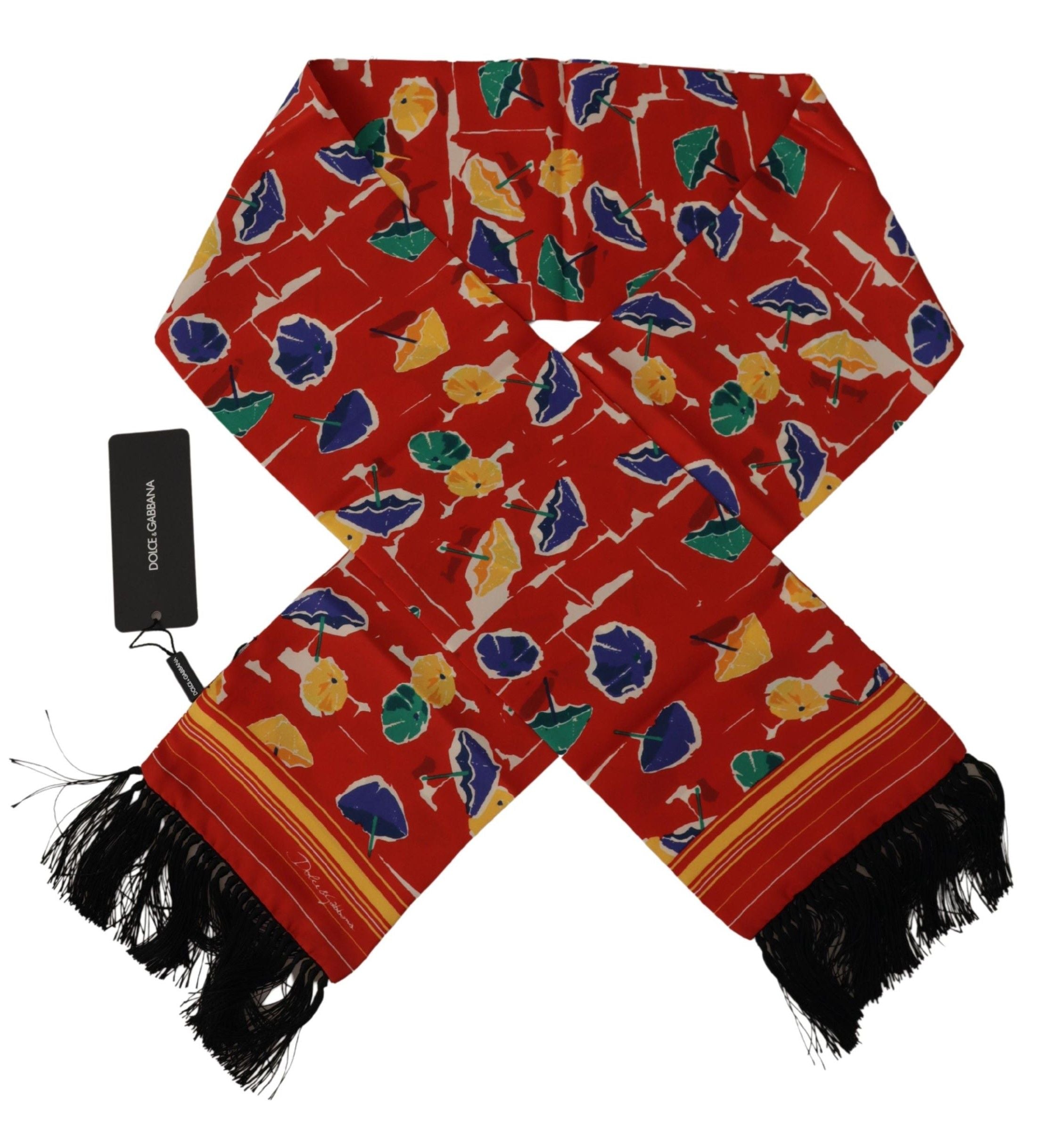 Dolce & Gabbana Elegant Multicolor Silk Men's Scarf - Luksusmuotia Dolce & Gabbana - Tutustu YVES JAVANNI® 