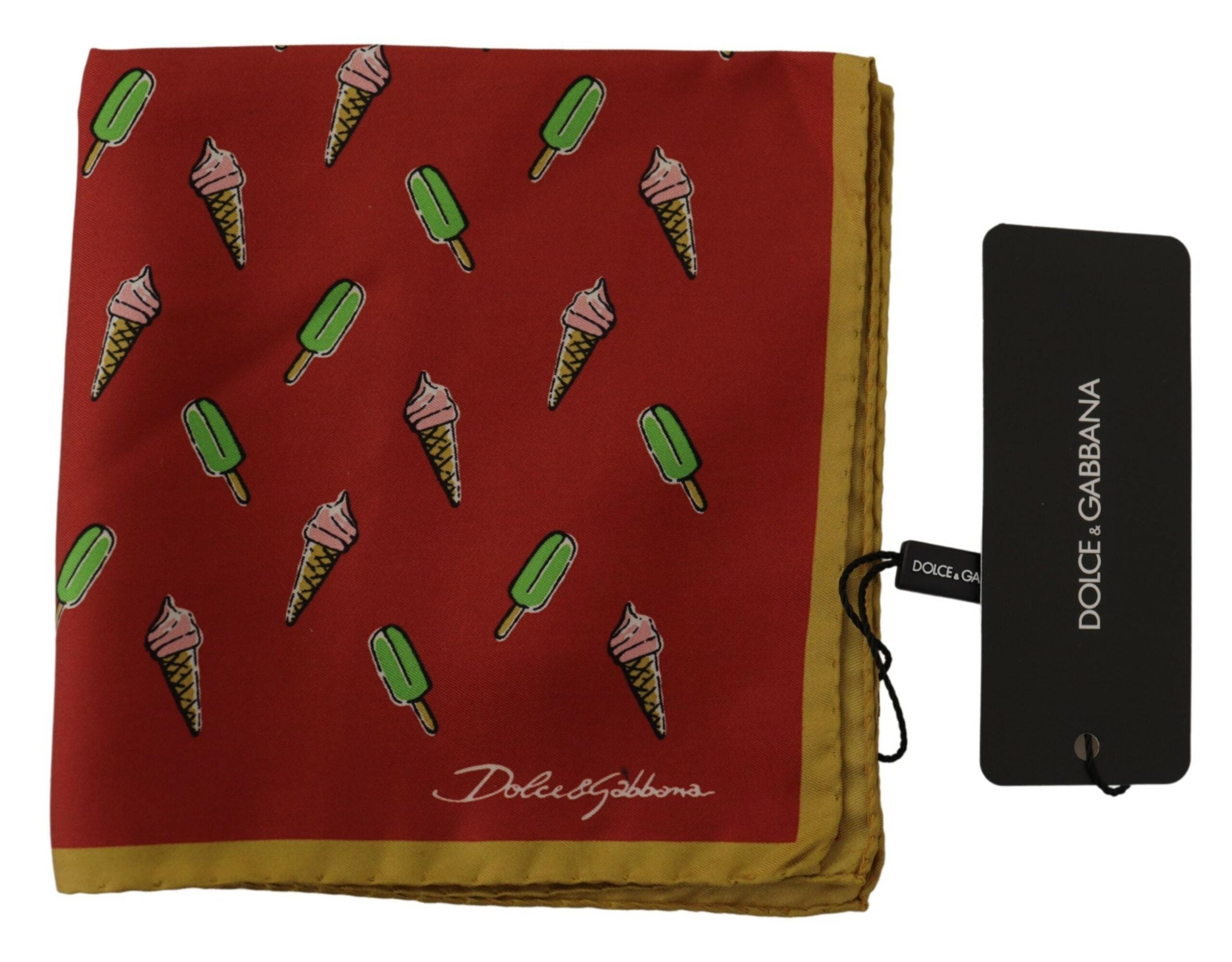 Dolce & Gabbana Elegant Multicolor Silk Men's Square Scarf - Luksusmuotia Dolce & Gabbana - Tutustu YVES JAVANNI® 