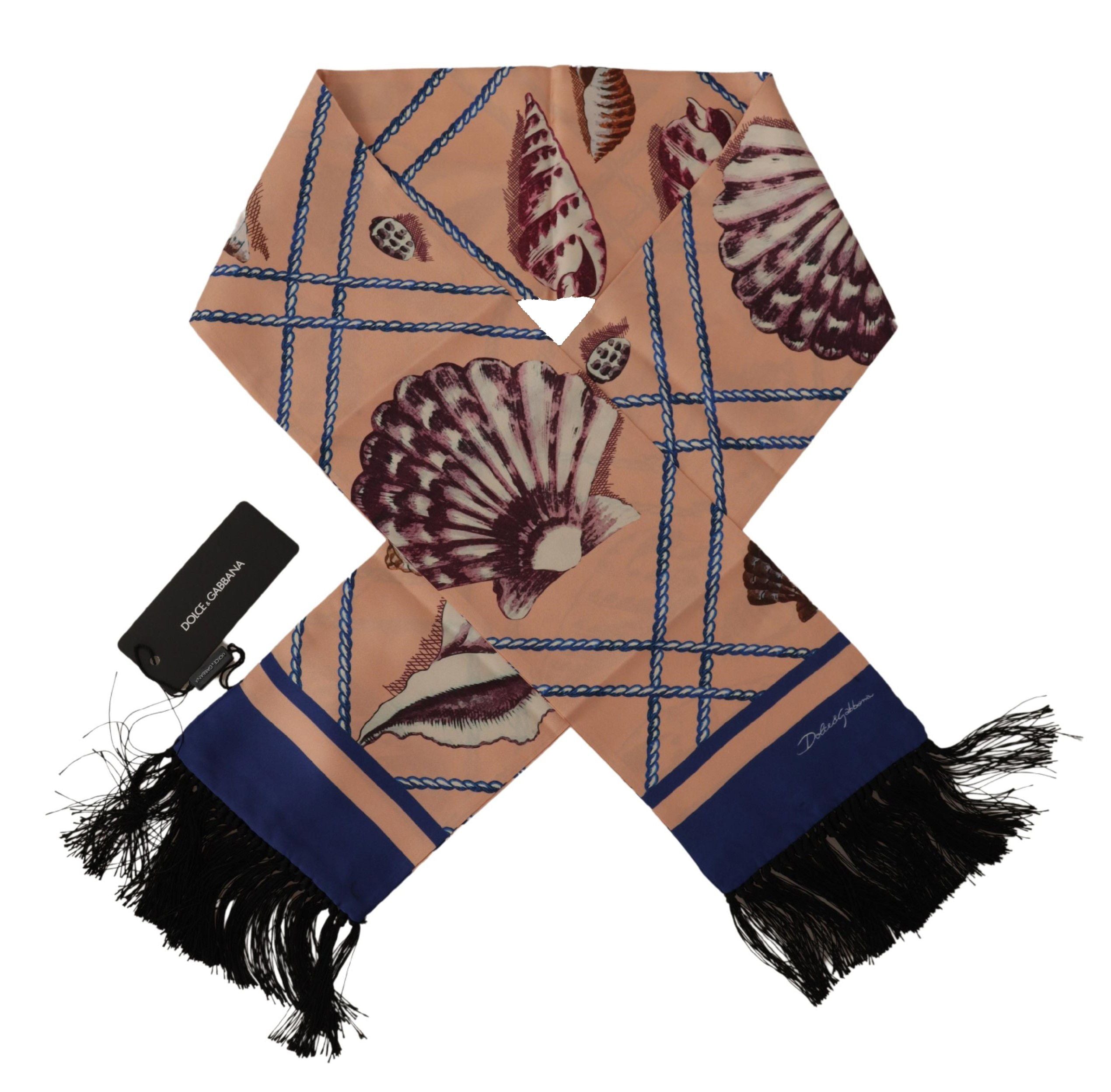 Dolce & Gabbana Elegant Silk Men's Scarf Wrap - Multicolor Luxury Accessory - Luksusmuotia Dolce & Gabbana - Tutustu YVES JAVANNI® 