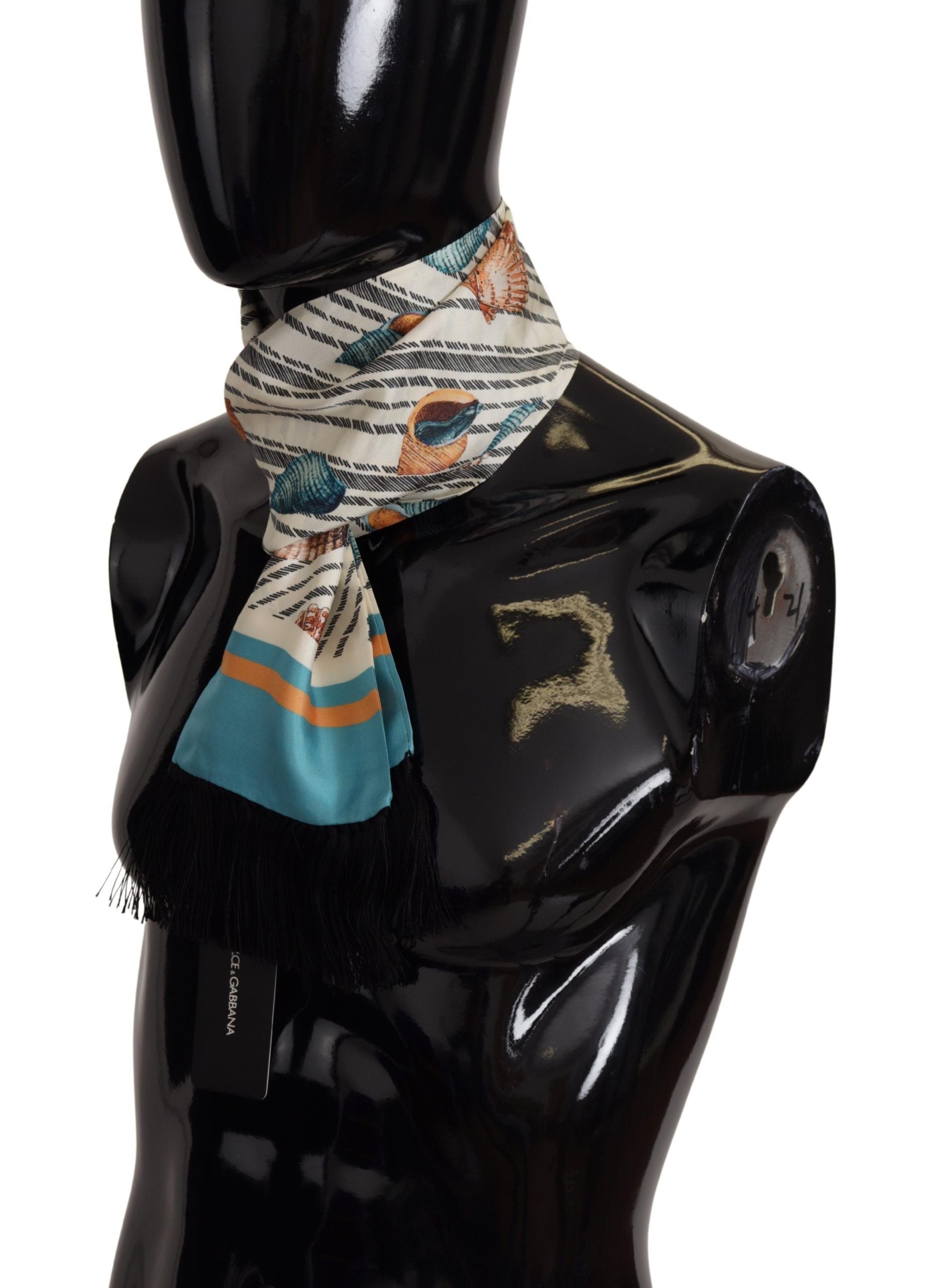 Dolce & Gabbana Multicolor Silk Seashell Printed Scarf - Luksusmuotia Dolce & Gabbana - Tutustu YVES JAVANNI® 