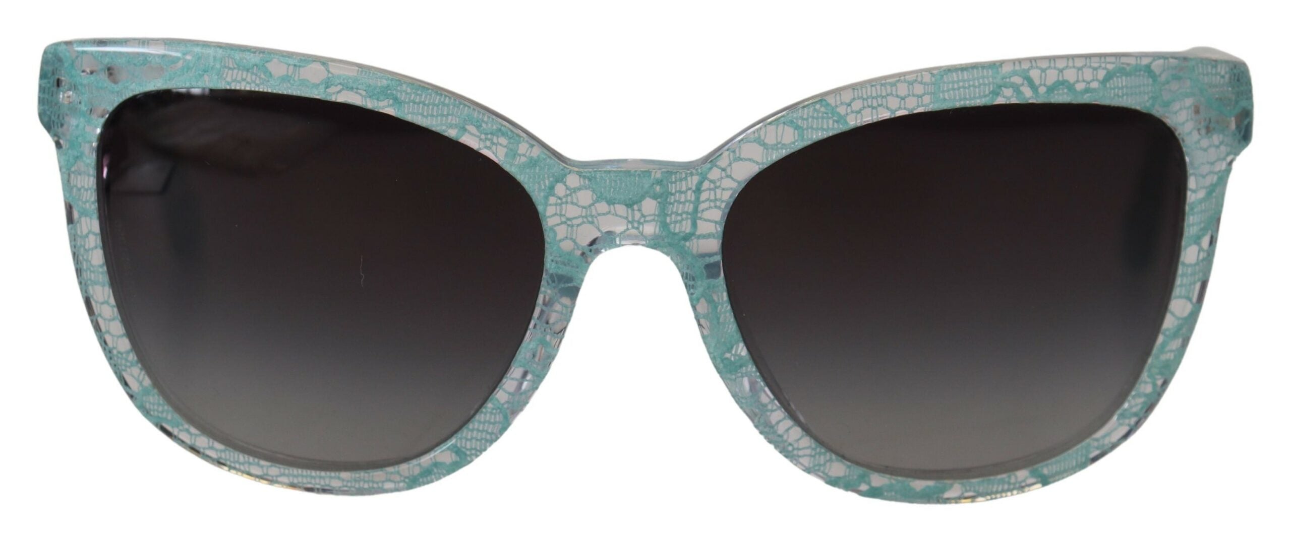 Dolce & Gabbana Elegant Blue Lace Detail Sunglasses - Luksusmuotia Dolce & Gabbana - Tutustu YVES JAVANNI® 