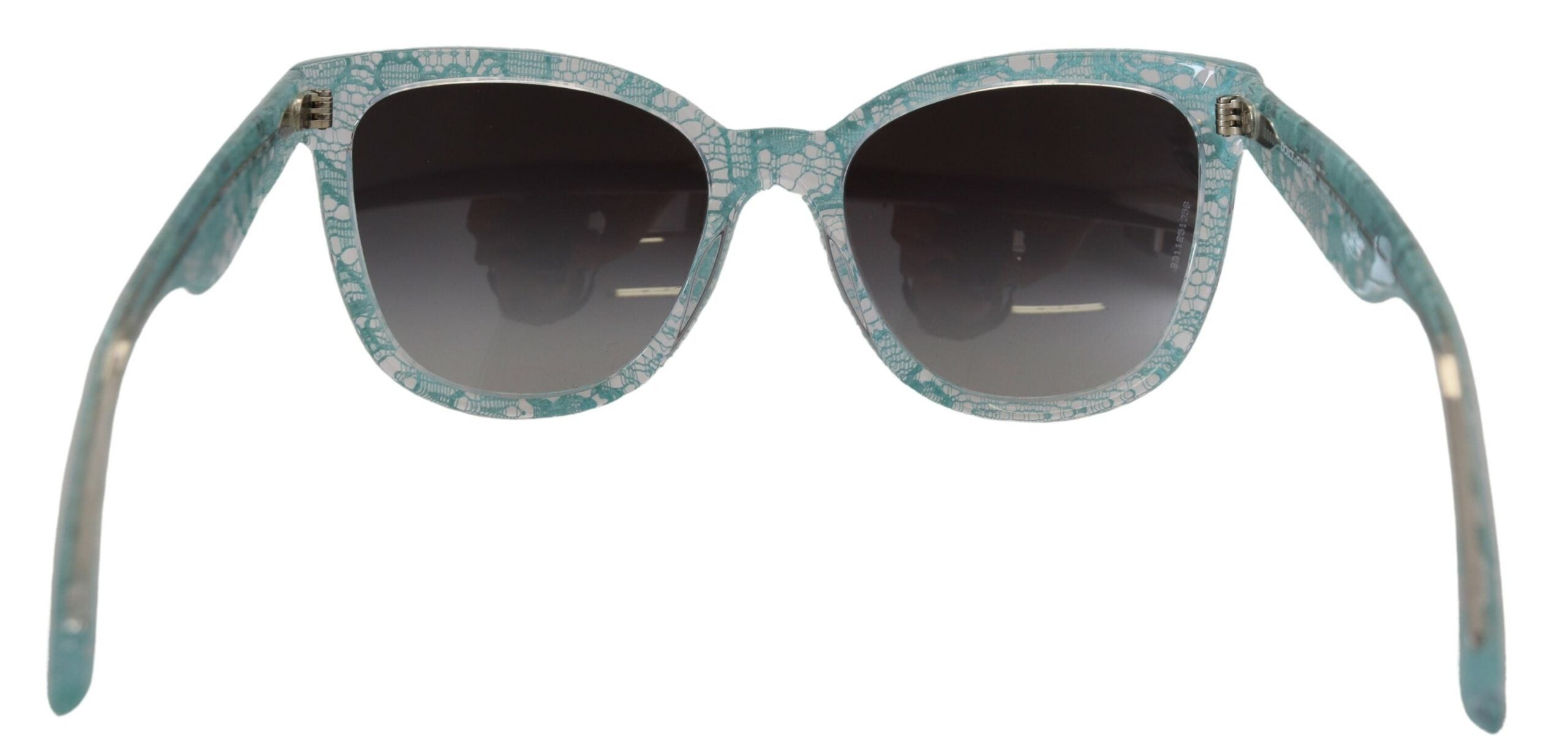 Dolce & Gabbana Elegant Blue Lace Detail Sunglasses - Luksusmuotia Dolce & Gabbana - Tutustu YVES JAVANNI® 