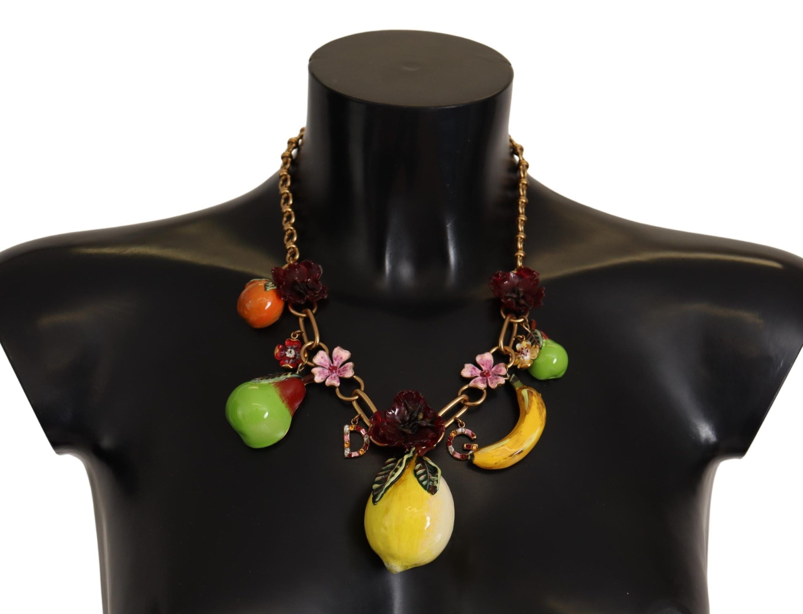 Dolce & Gabbana Chic Gold Statement Sicily Fruit Necklace - Luksusmuotia Dolce & Gabbana - Tutustu YVES JAVANNI® 