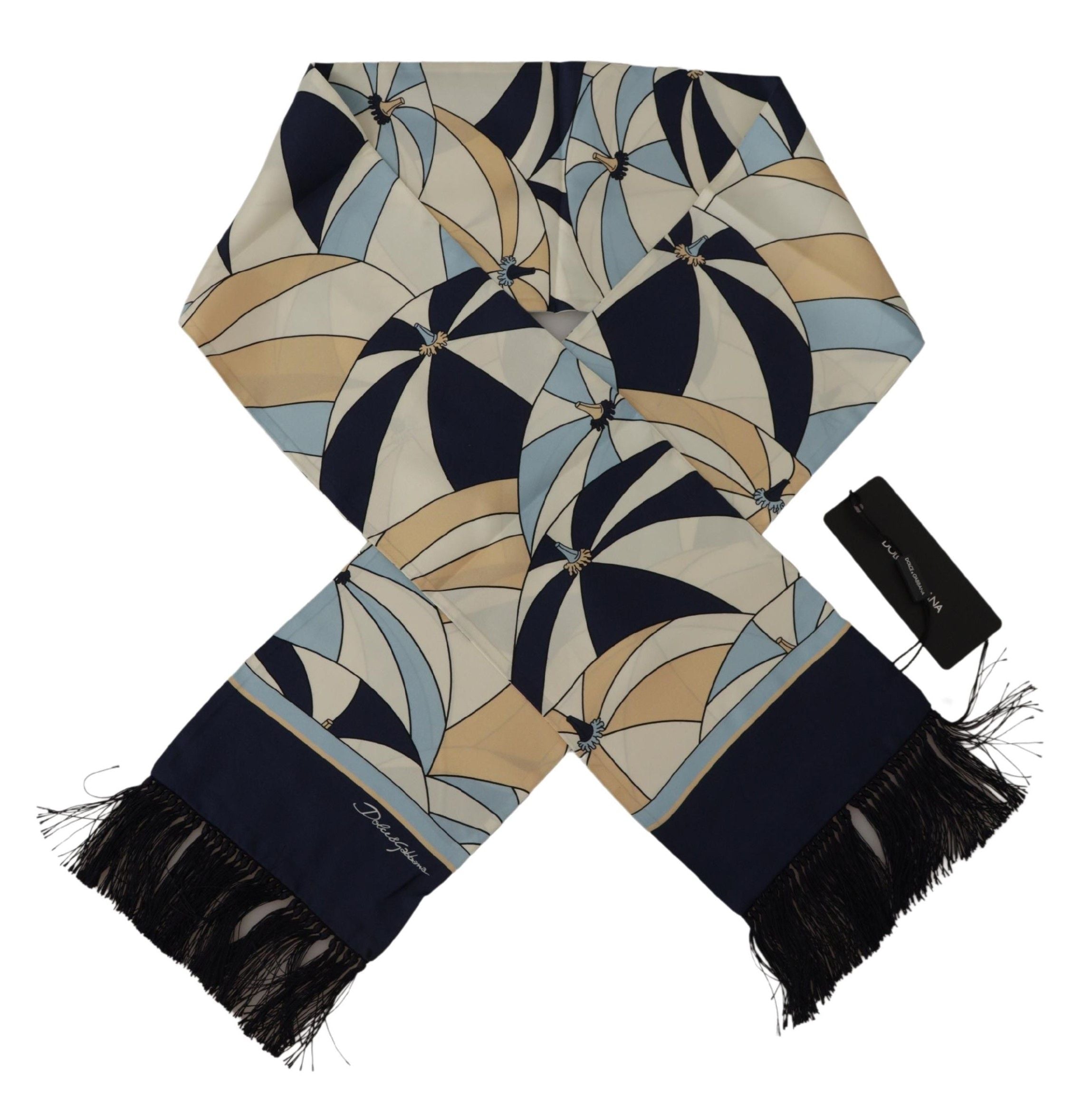 Dolce & Gabbana Elegant Silk Men's Scarf Wrap - Luksusmuotia Dolce & Gabbana - Tutustu YVES JAVANNI® 