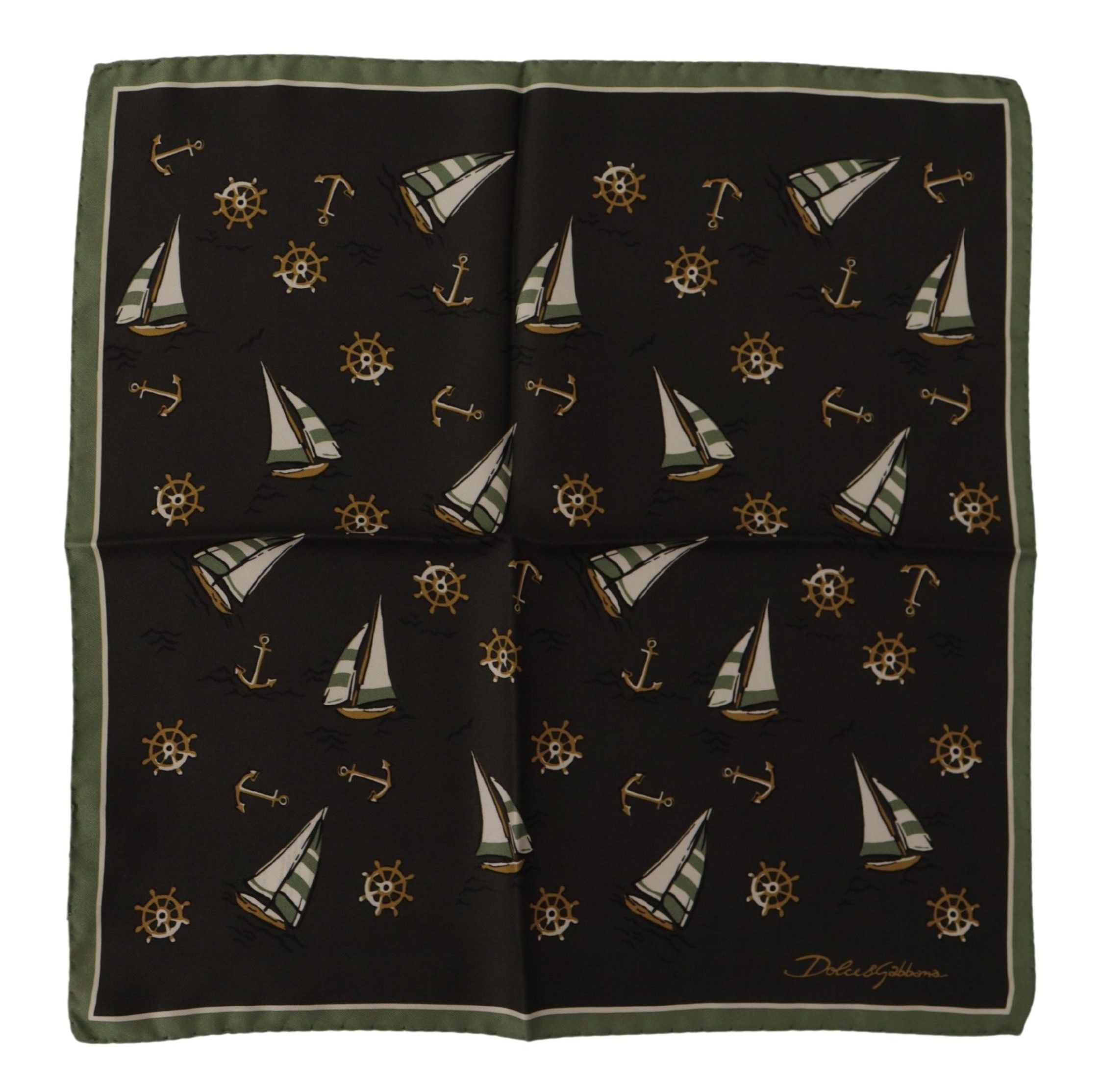 Dolce & Gabbana Elegant Multicolor Silk Men's Square Scarf - Luksusmuotia Dolce & Gabbana - Tutustu YVES JAVANNI® 