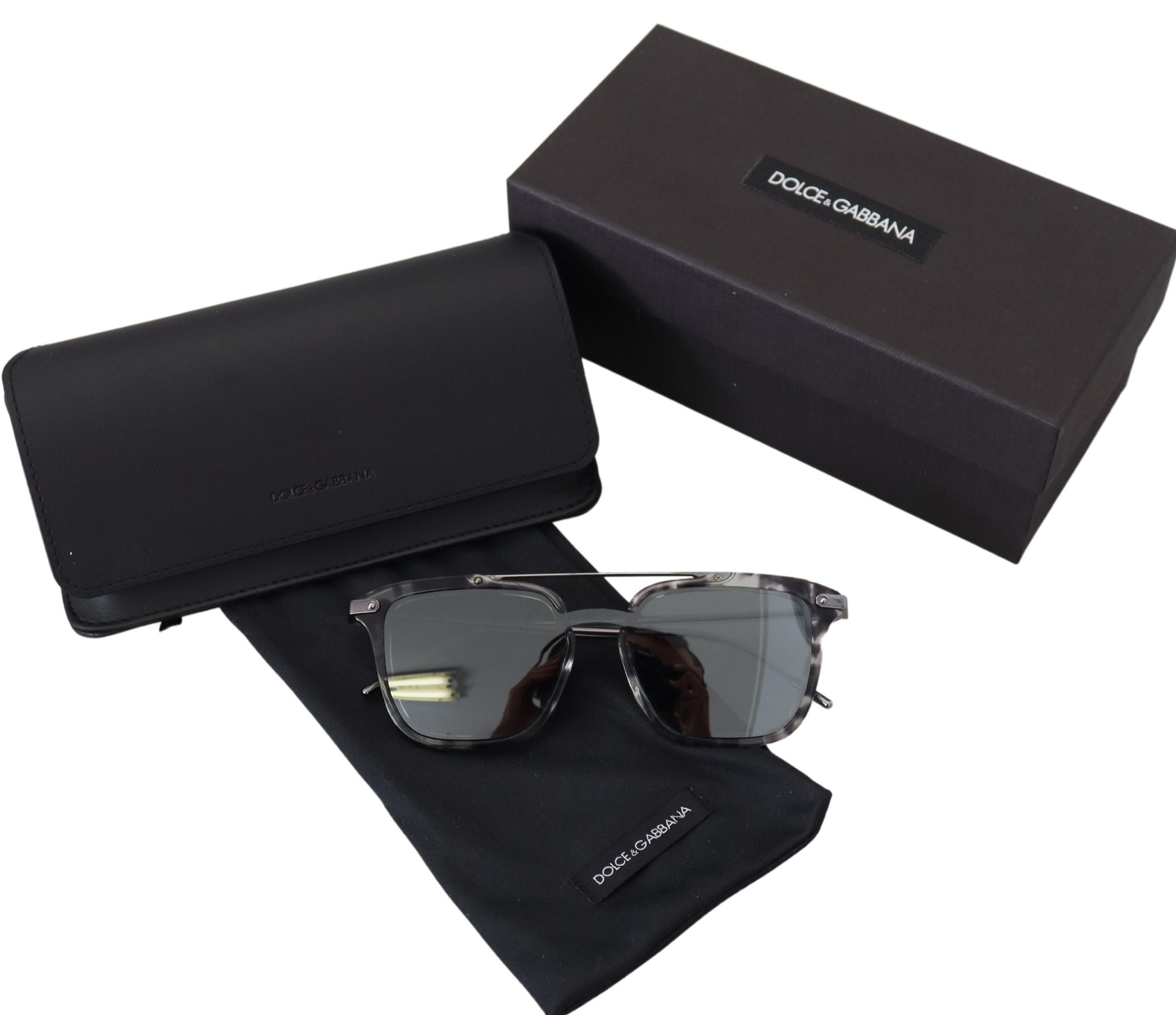 Dolce & Gabbana Stunning Grey Acetate Sunglasses - Luksusmuotia Dolce & Gabbana - Tutustu YVES JAVANNI® 