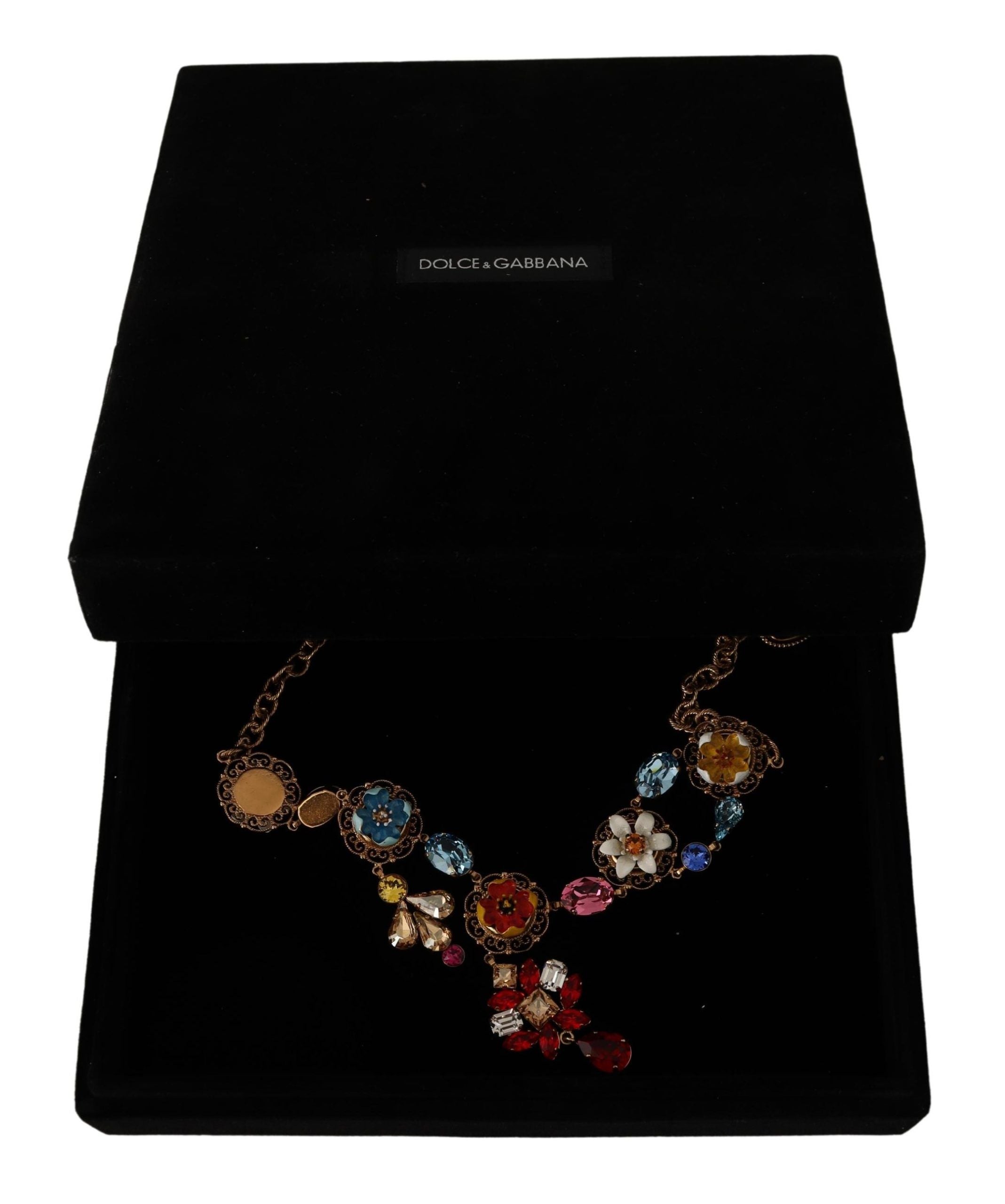 Dolce & Gabbana Elegant Floral Statement Necklace - Luksusmuotia Dolce & Gabbana - Tutustu YVES JAVANNI® 