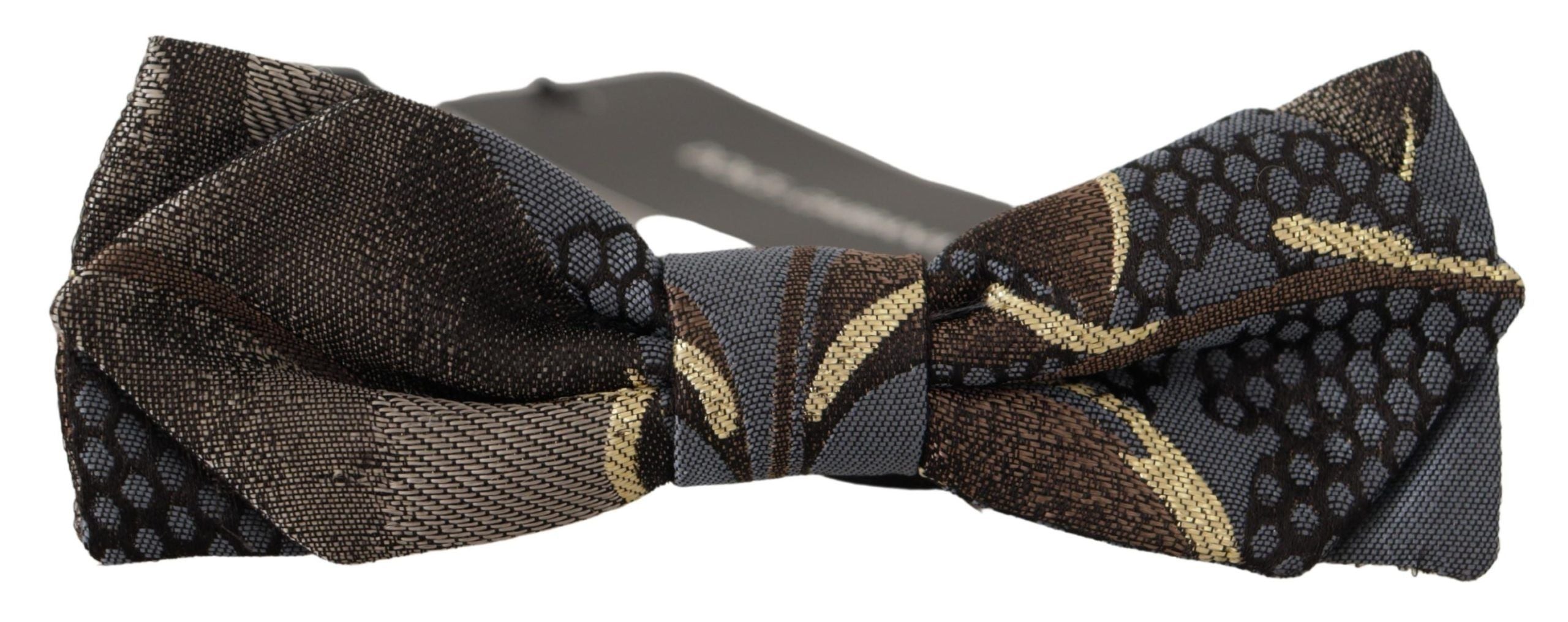 Dolce & Gabbana Elegant Multicolor Silk Bow Tie - Luksusmuotia Dolce & Gabbana - Tutustu YVES JAVANNI® 