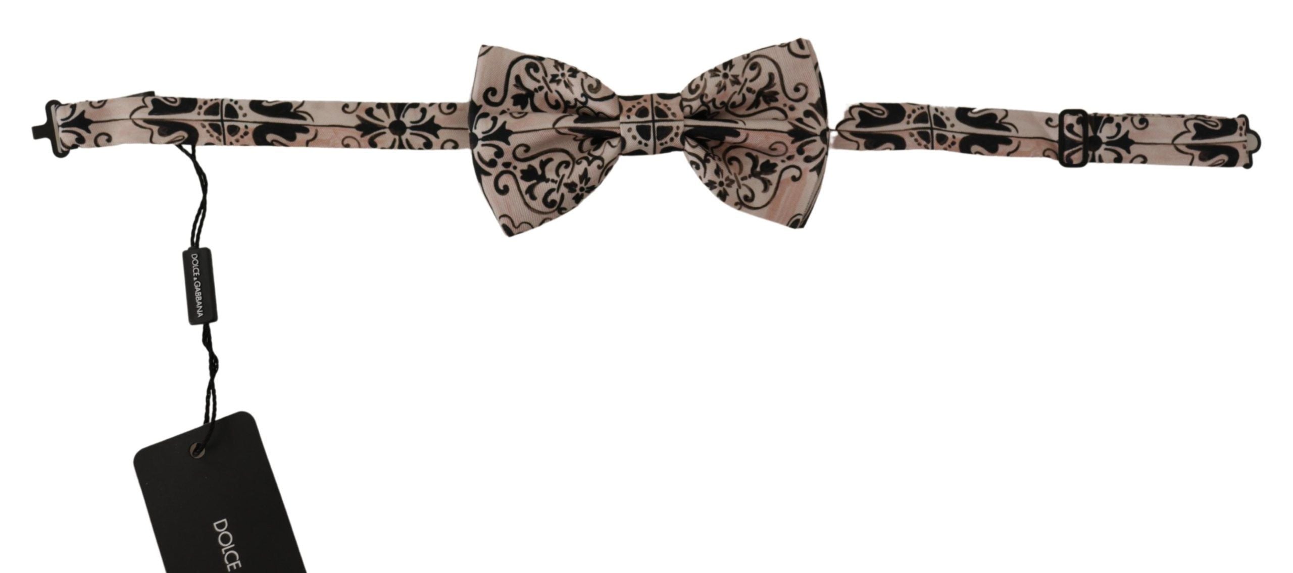 Dolce & Gabbana Elegant Multicolor Silk Bow Tie - Luksusmuotia Dolce & Gabbana - Tutustu YVES JAVANNI® 