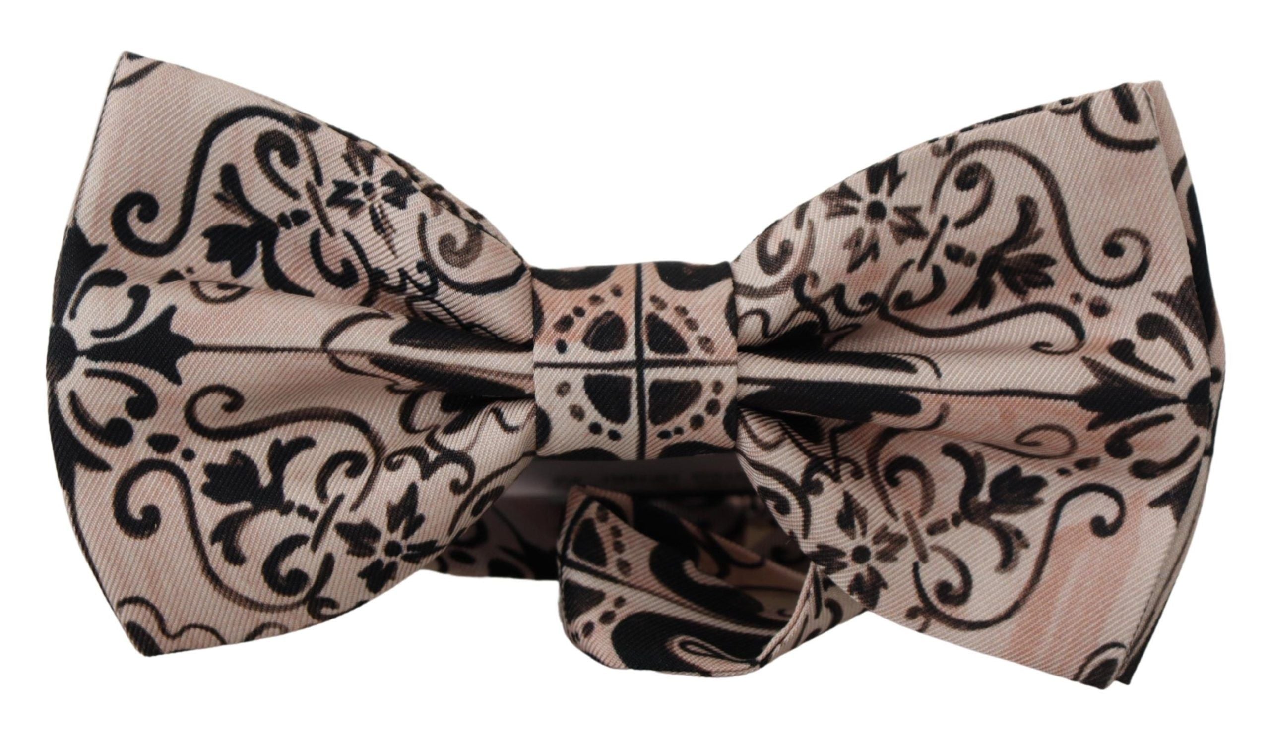 Dolce & Gabbana Elegant Multicolor Silk Bow Tie - Luksusmuotia Dolce & Gabbana - Tutustu YVES JAVANNI® 