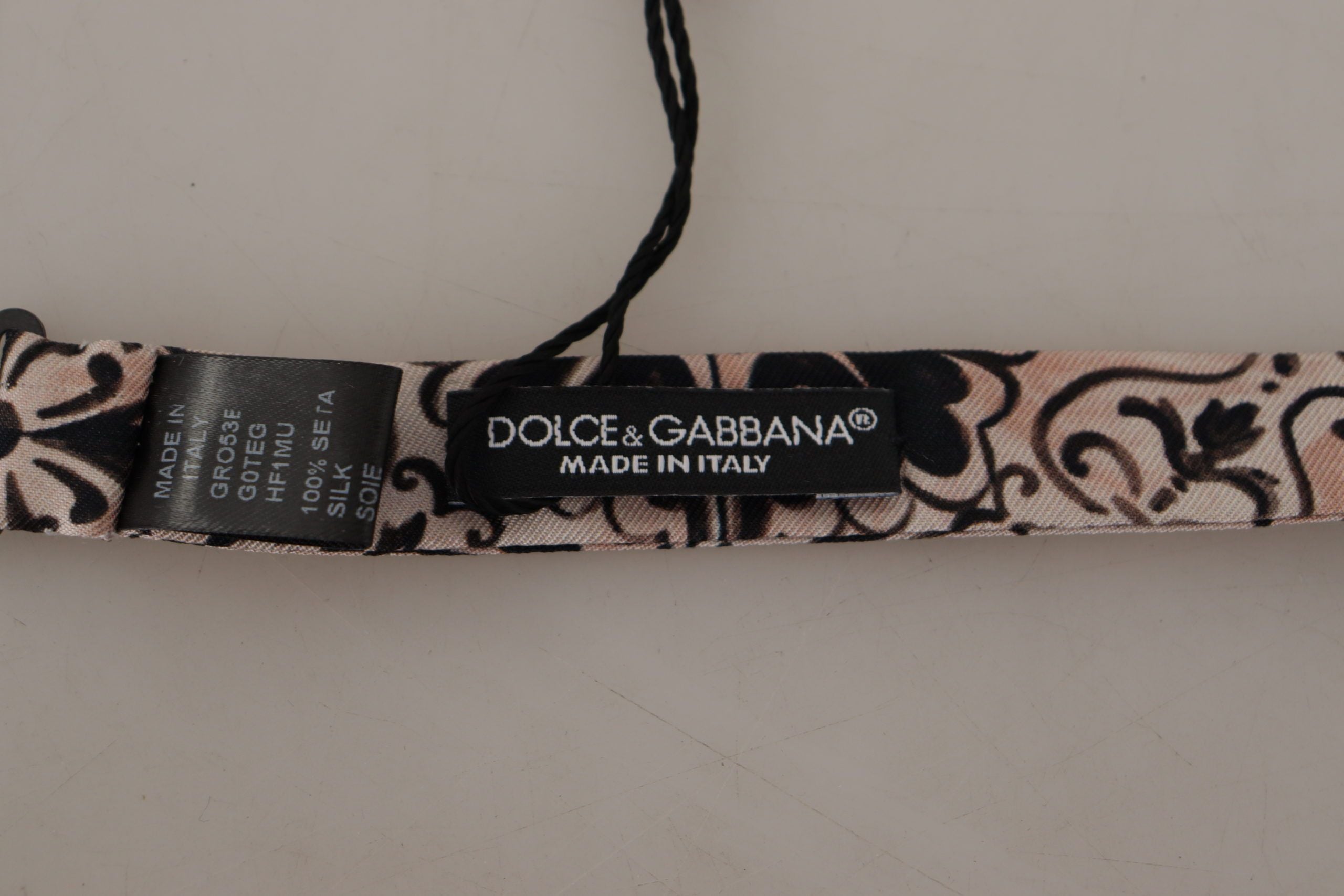 Dolce & Gabbana Elegant Multicolor Silk Bow Tie - Luksusmuotia Dolce & Gabbana - Tutustu YVES JAVANNI® 