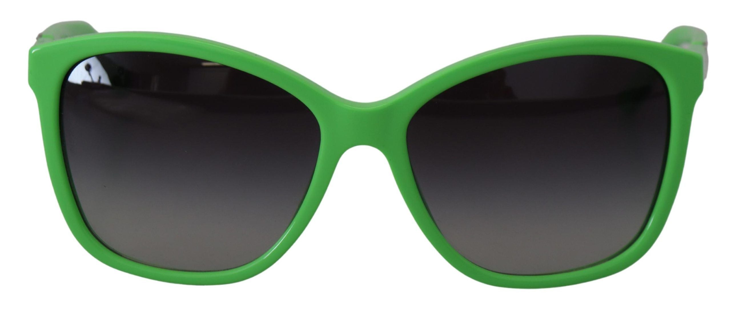 Dolce & Gabbana Chic Green Acetate Round Sunglasses - Luksusmuotia Dolce & Gabbana - Tutustu YVES JAVANNI® 