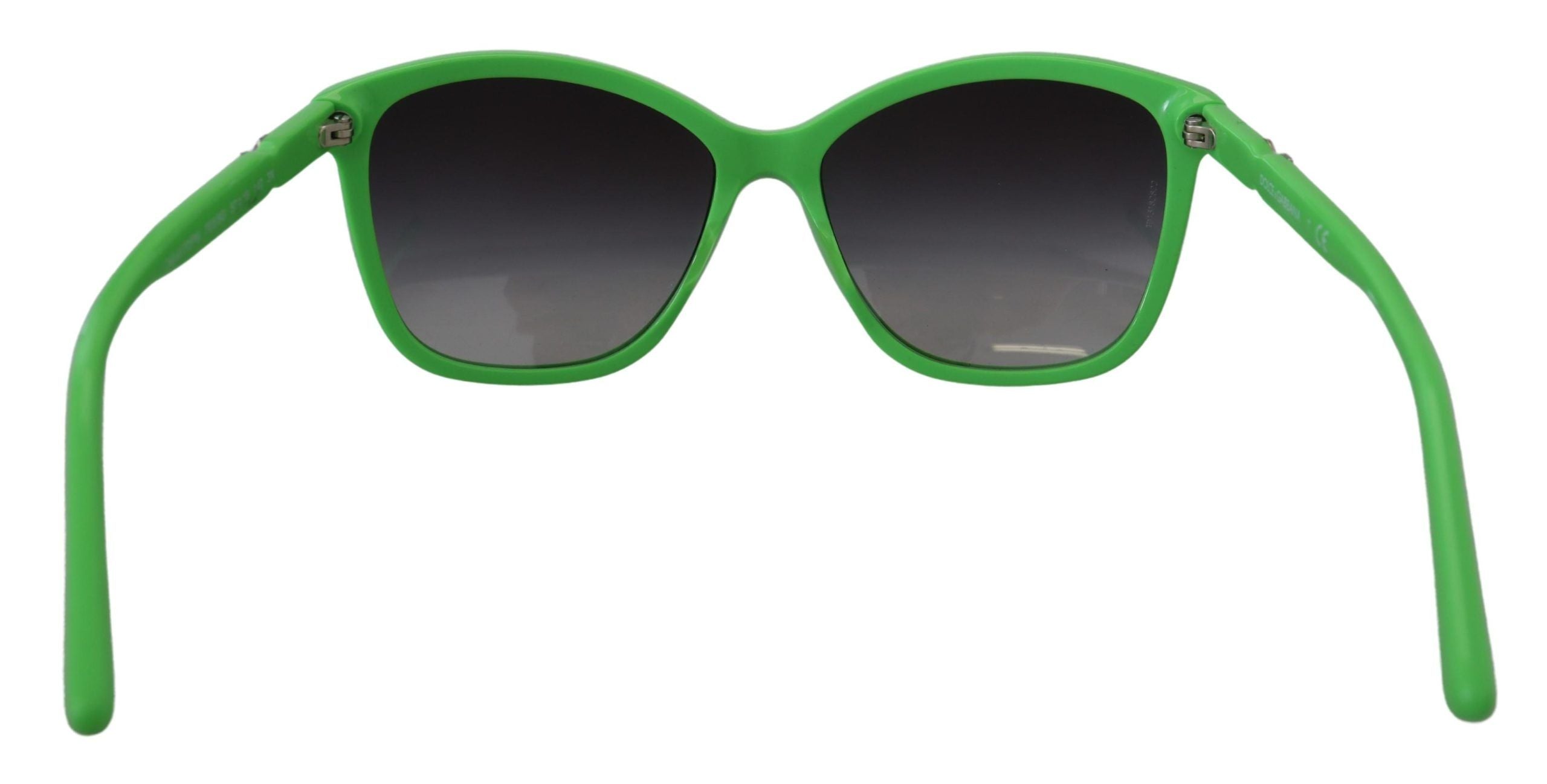 Dolce & Gabbana Chic Green Acetate Round Sunglasses - Luksusmuotia Dolce & Gabbana - Tutustu YVES JAVANNI® 