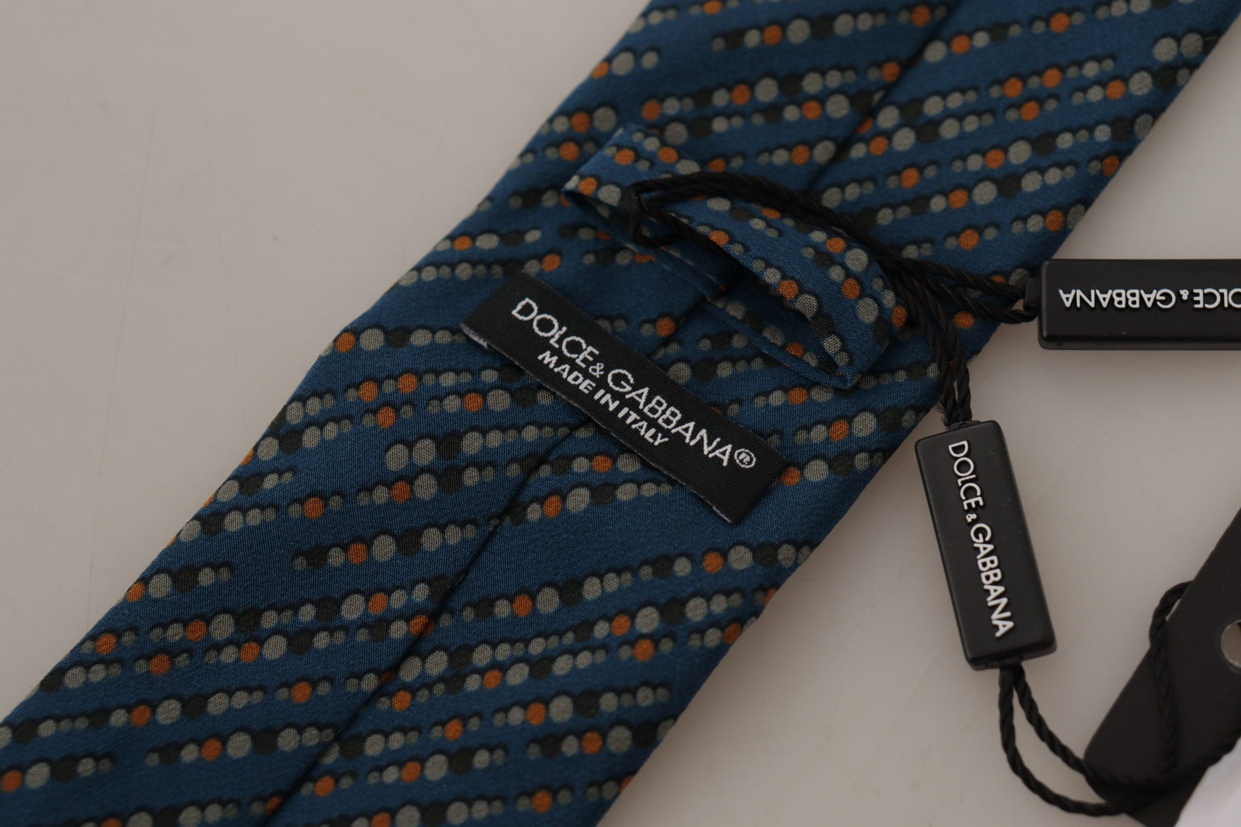 Dolce & Gabbana Elegant Silk Blue Bow Tie - Luksusmuotia Dolce & Gabbana - Tutustu YVES JAVANNI® 