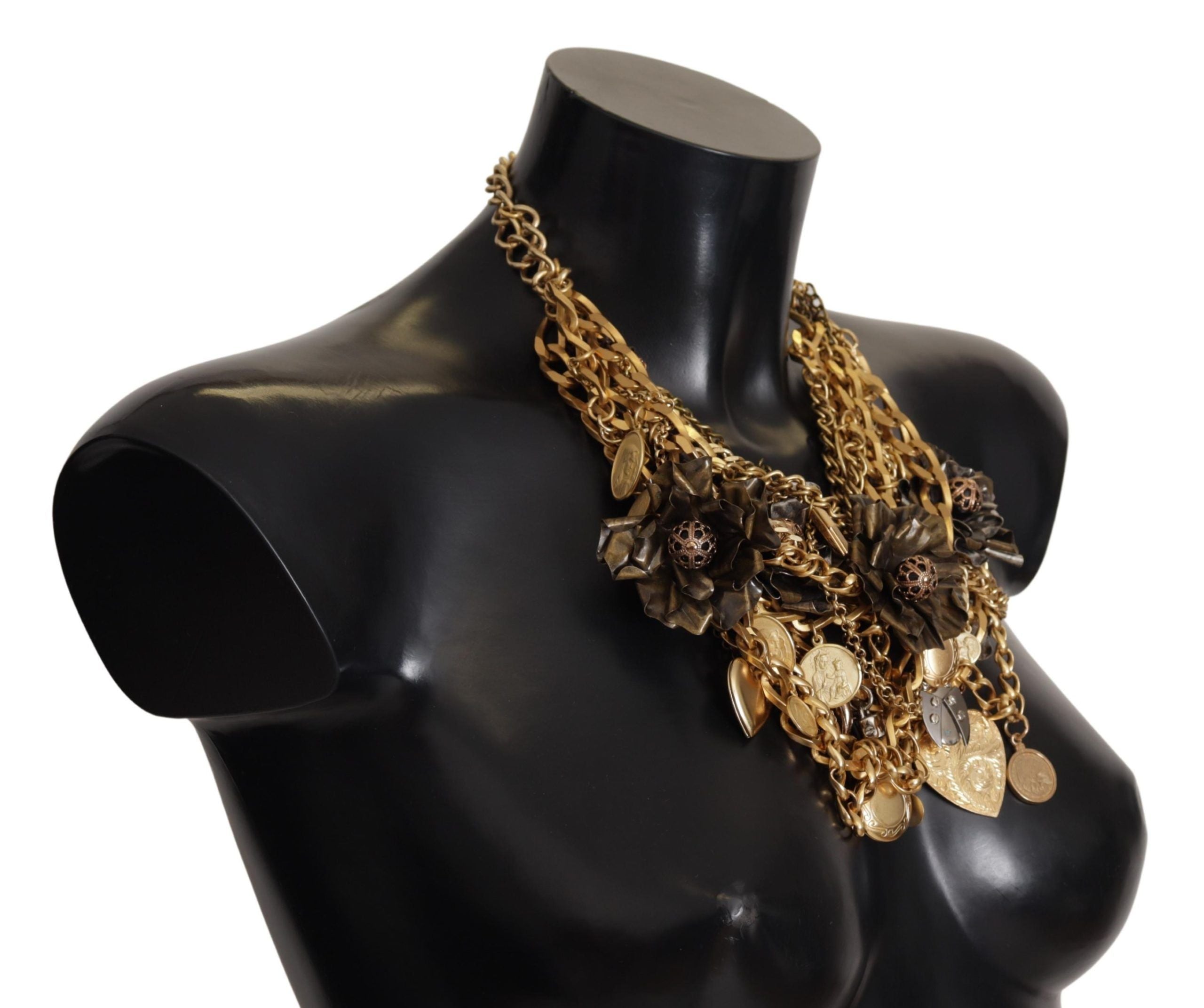 Dolce & Gabbana Sicilian Glamour Gold Statement Necklace - Luksusmuotia Dolce & Gabbana - Tutustu YVES JAVANNI® 