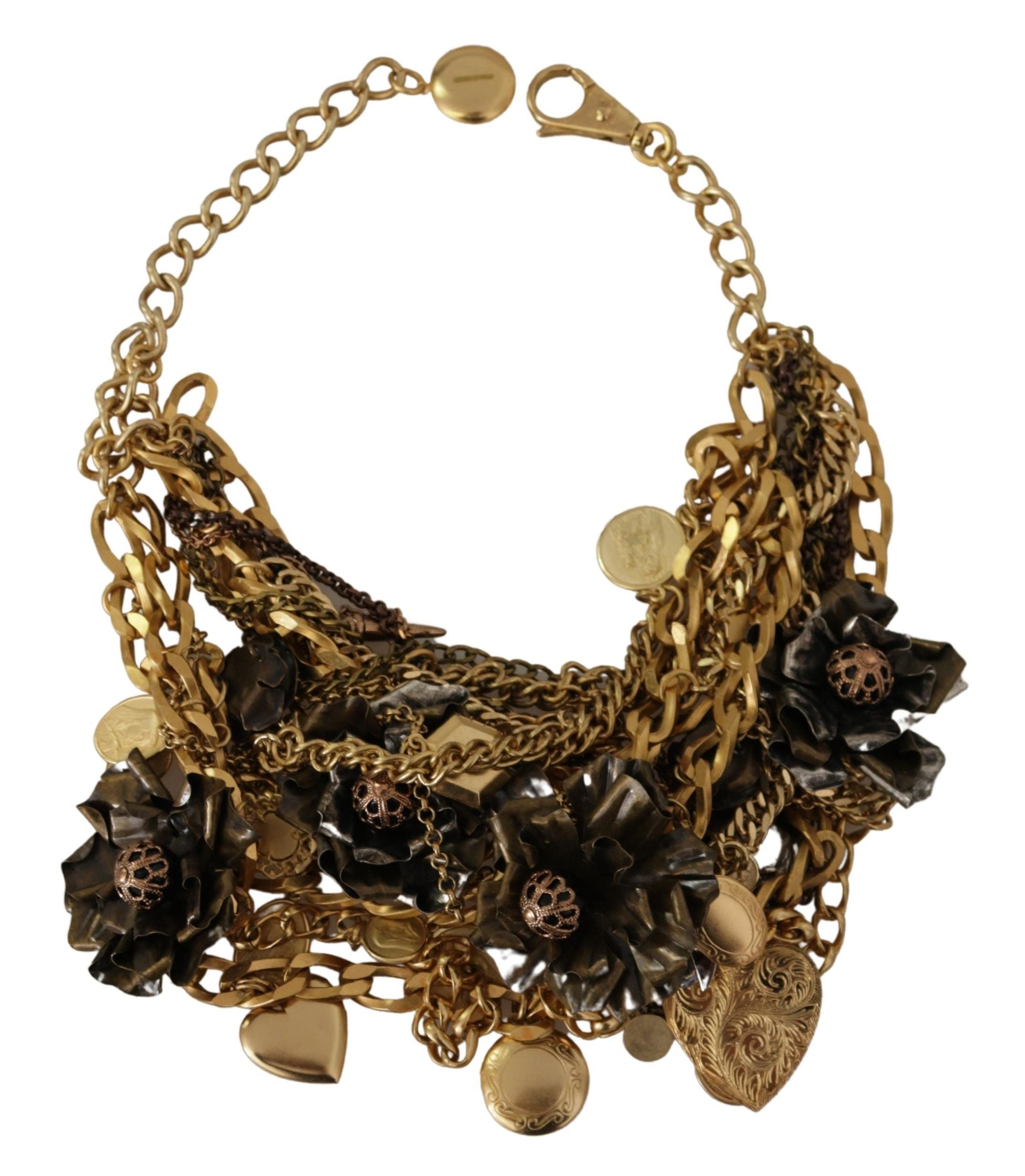 Dolce & Gabbana Sicilian Glamour Gold Statement Necklace - Luksusmuotia Dolce & Gabbana - Tutustu YVES JAVANNI® 