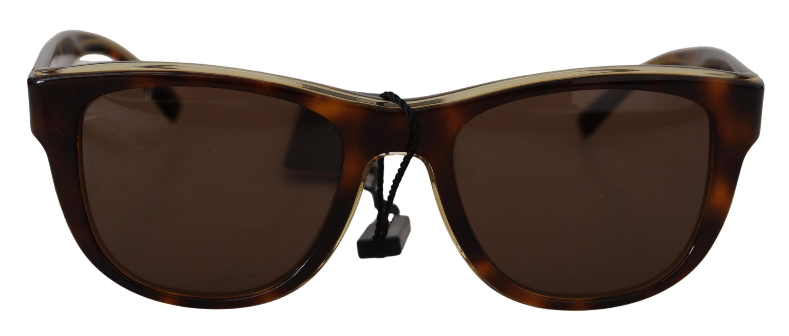 Dolce & Gabbana Chic Unisex Brown Acetate Sunglasses - Luksusmuotia Dolce & Gabbana - Tutustu YVES JAVANNI® 