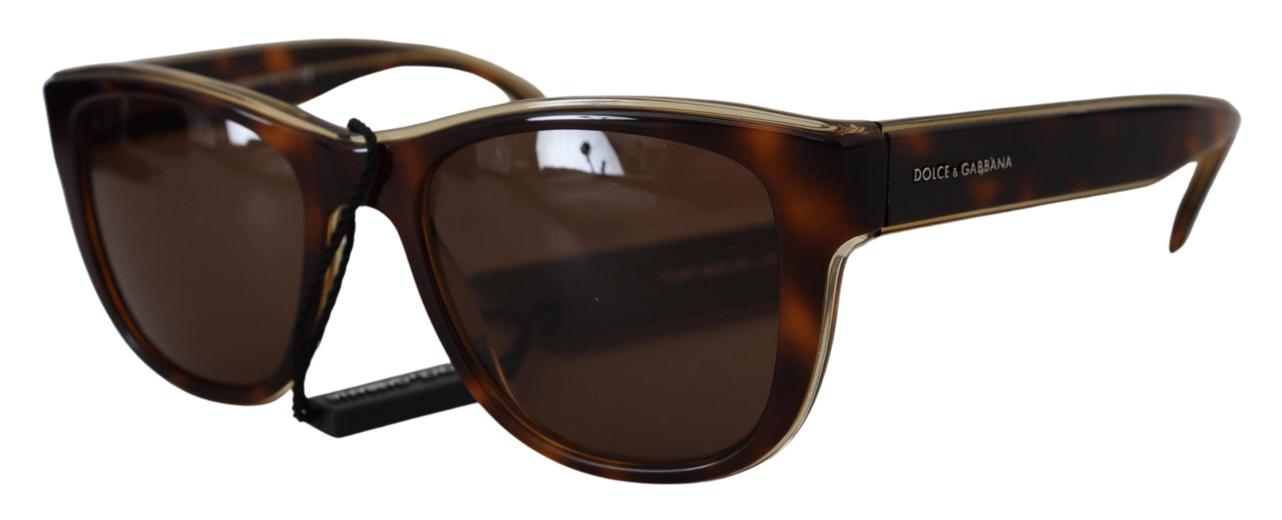 Dolce & Gabbana Chic Unisex Brown Acetate Sunglasses - Luksusmuotia Dolce & Gabbana - Tutustu YVES JAVANNI® 