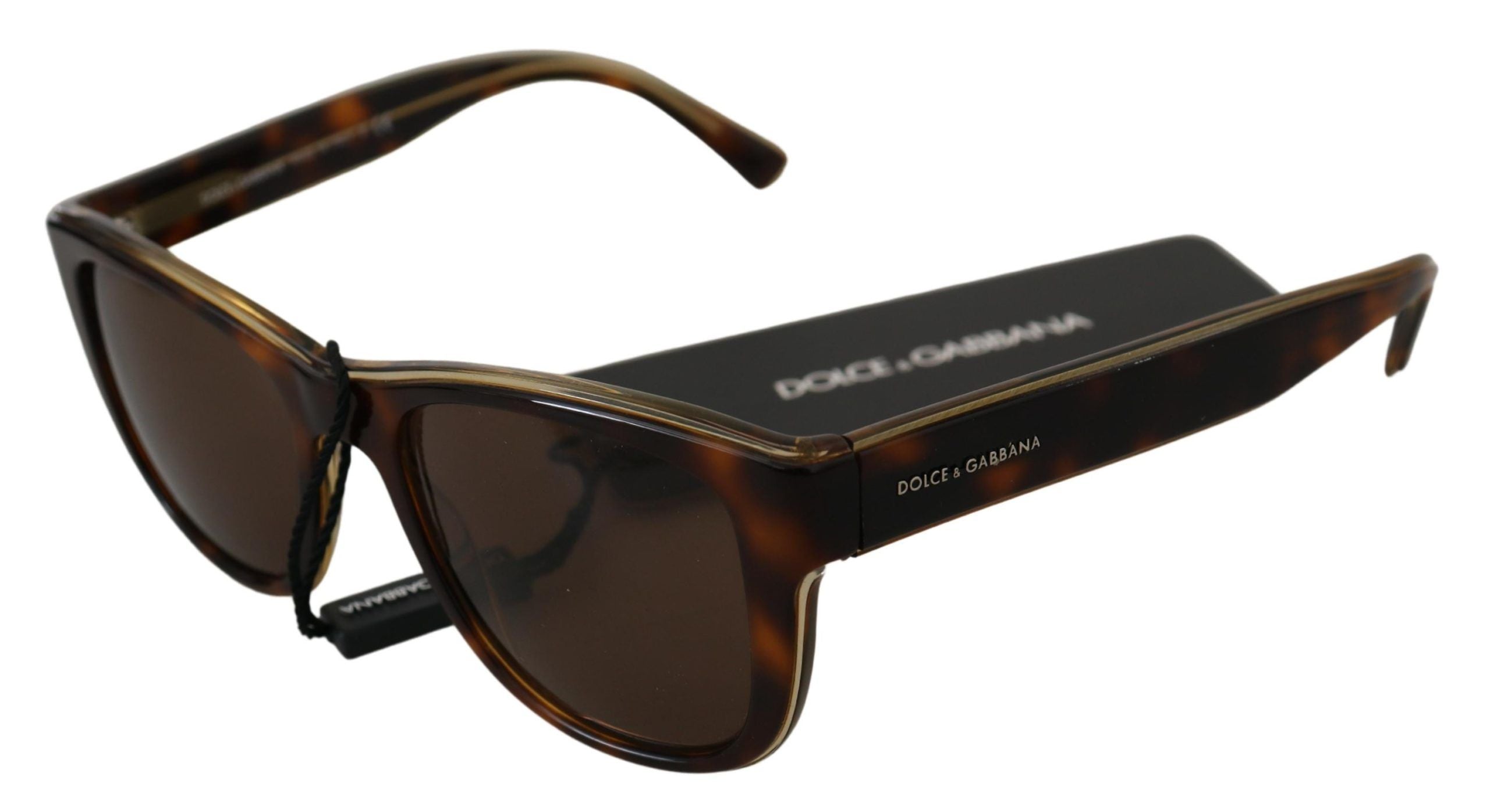 Dolce & Gabbana Chic Unisex Brown Acetate Sunglasses - Luksusmuotia Dolce & Gabbana - Tutustu YVES JAVANNI® 