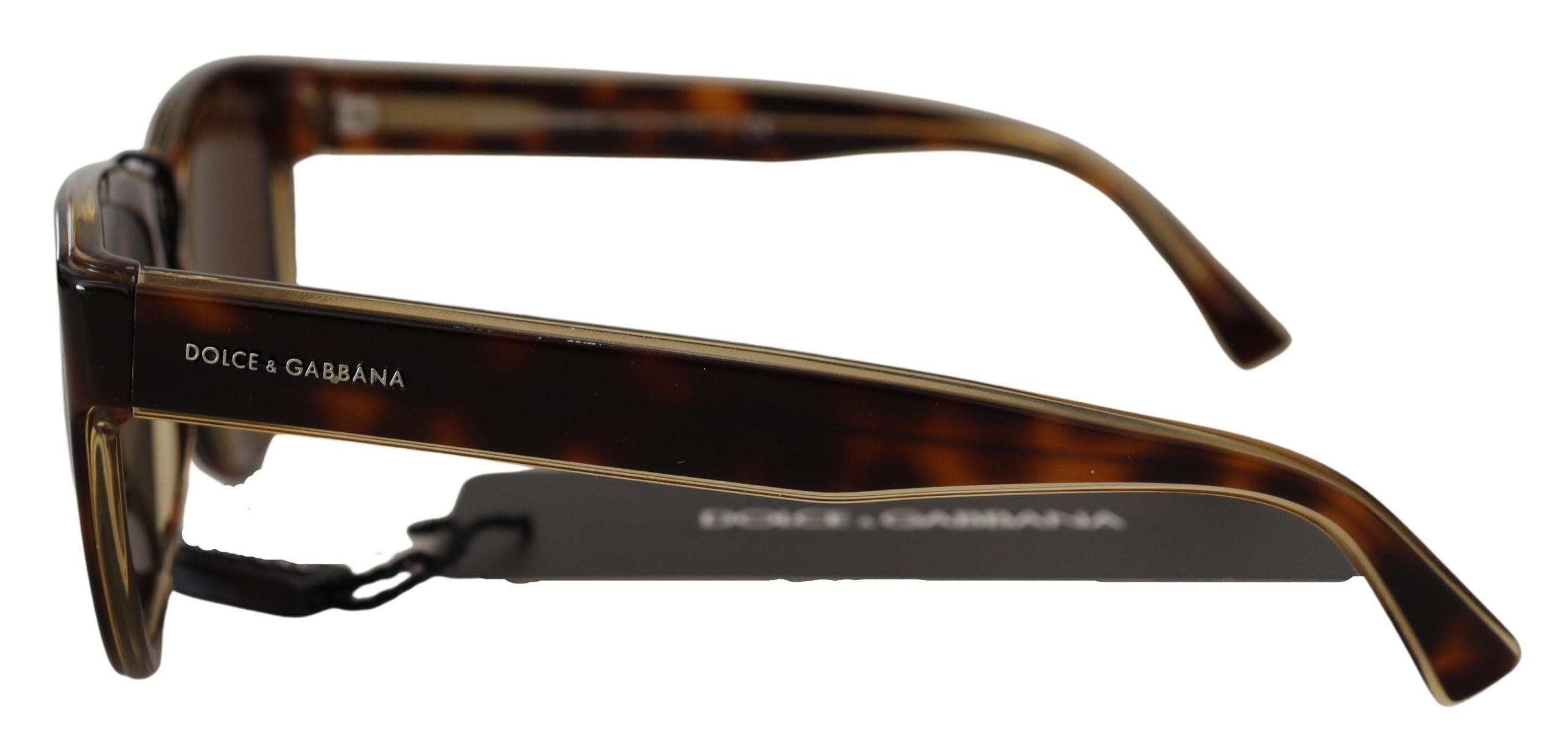 Dolce & Gabbana Chic Unisex Brown Acetate Sunglasses - Luksusmuotia Dolce & Gabbana - Tutustu YVES JAVANNI® 