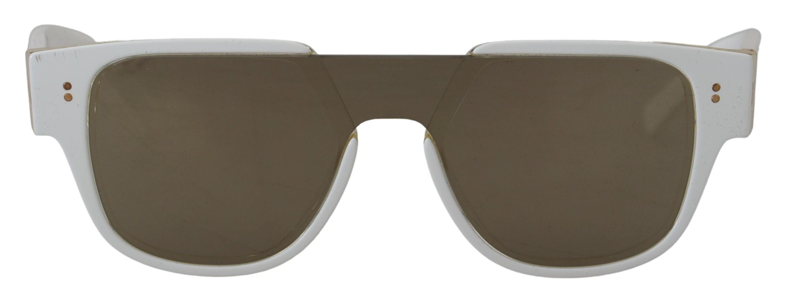 Dolce & Gabbana Elegant White Acetate Sunglasses for Women - Luksusmuotia Dolce & Gabbana - Tutustu YVES JAVANNI® 