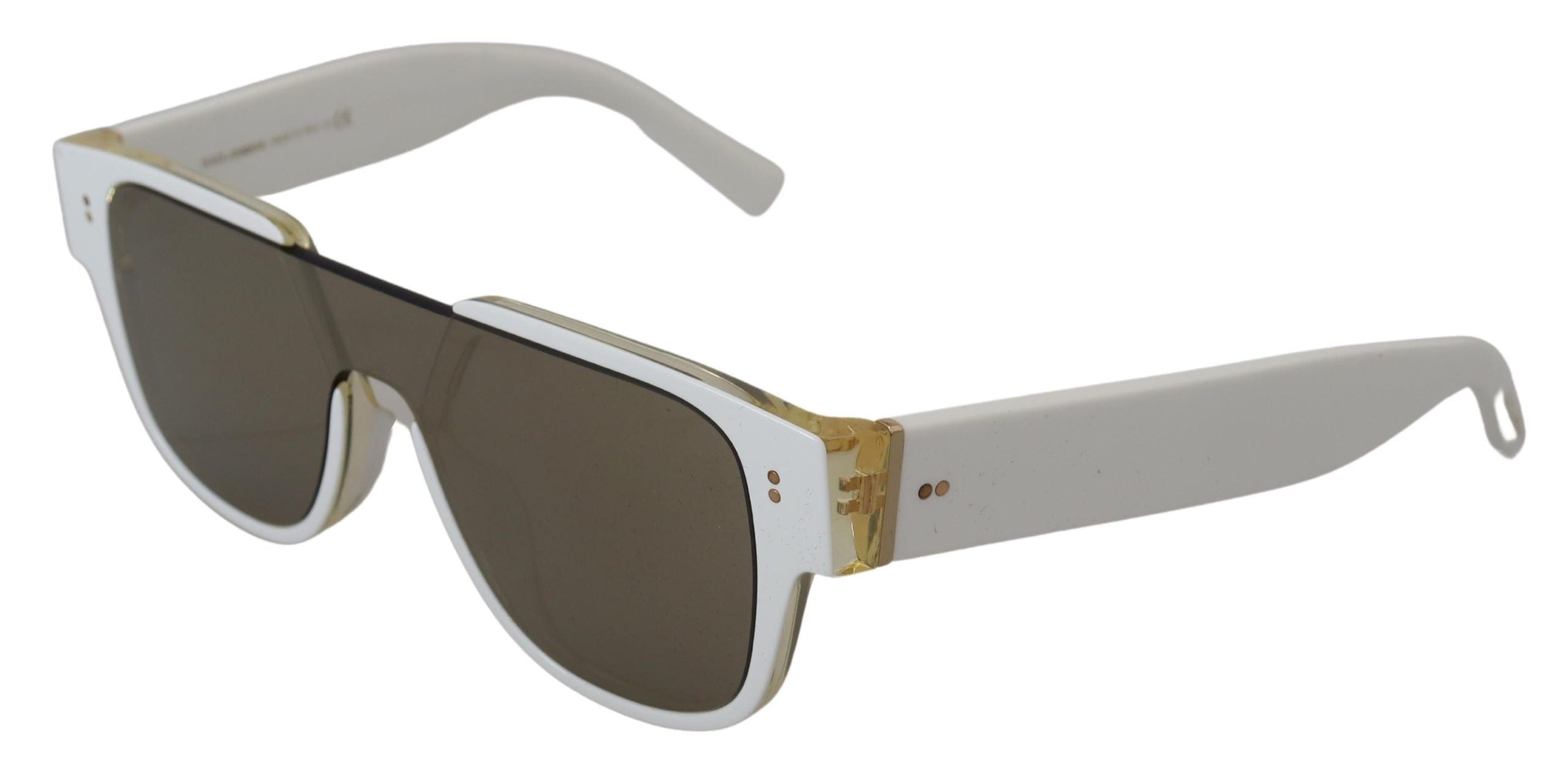 Dolce & Gabbana Elegant White Acetate Sunglasses for Women - Luksusmuotia Dolce & Gabbana - Tutustu YVES JAVANNI® 