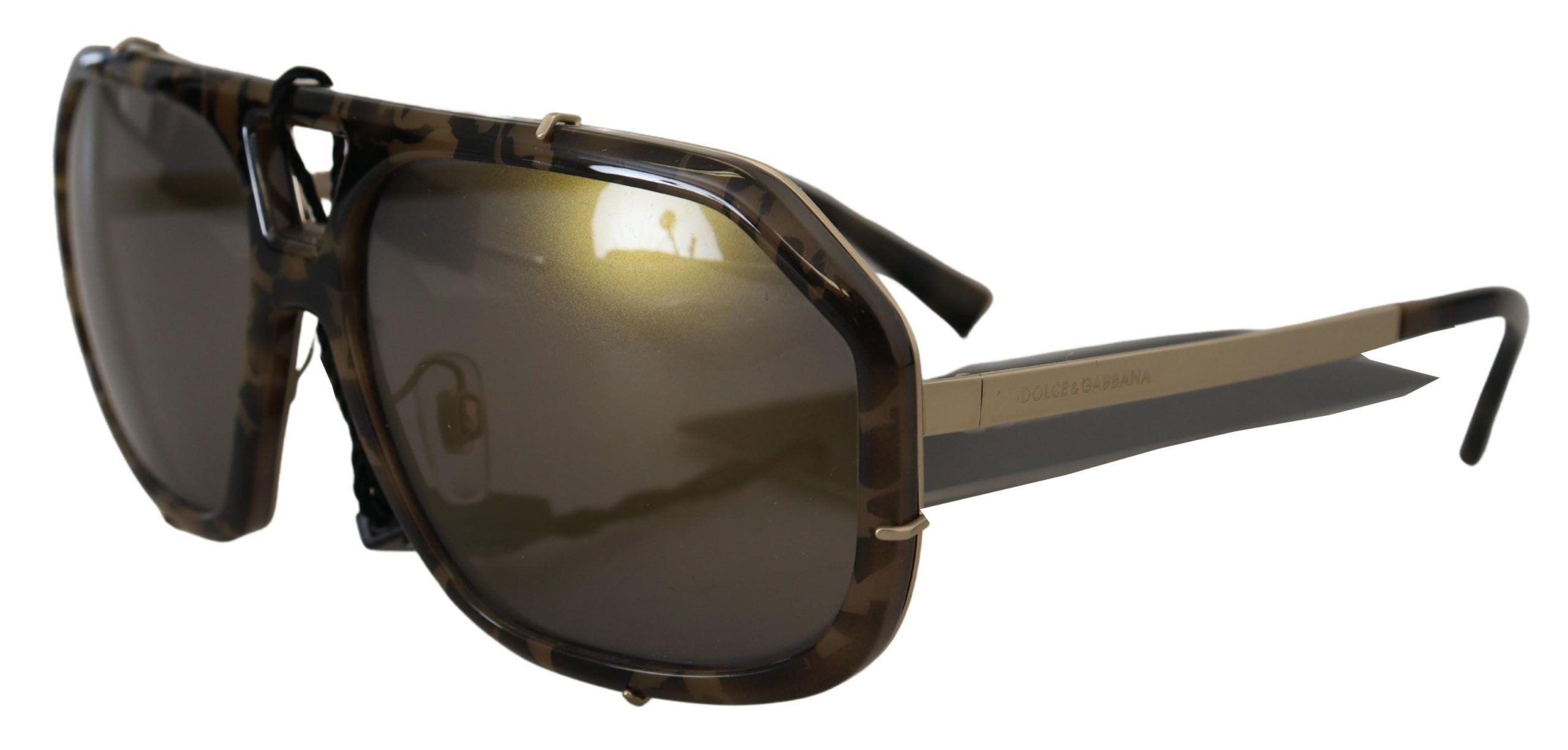 Dolce & Gabbana Chic Aviator Mirrored Brown Sunglasses - Luksusmuotia Dolce & Gabbana - Tutustu YVES JAVANNI® 