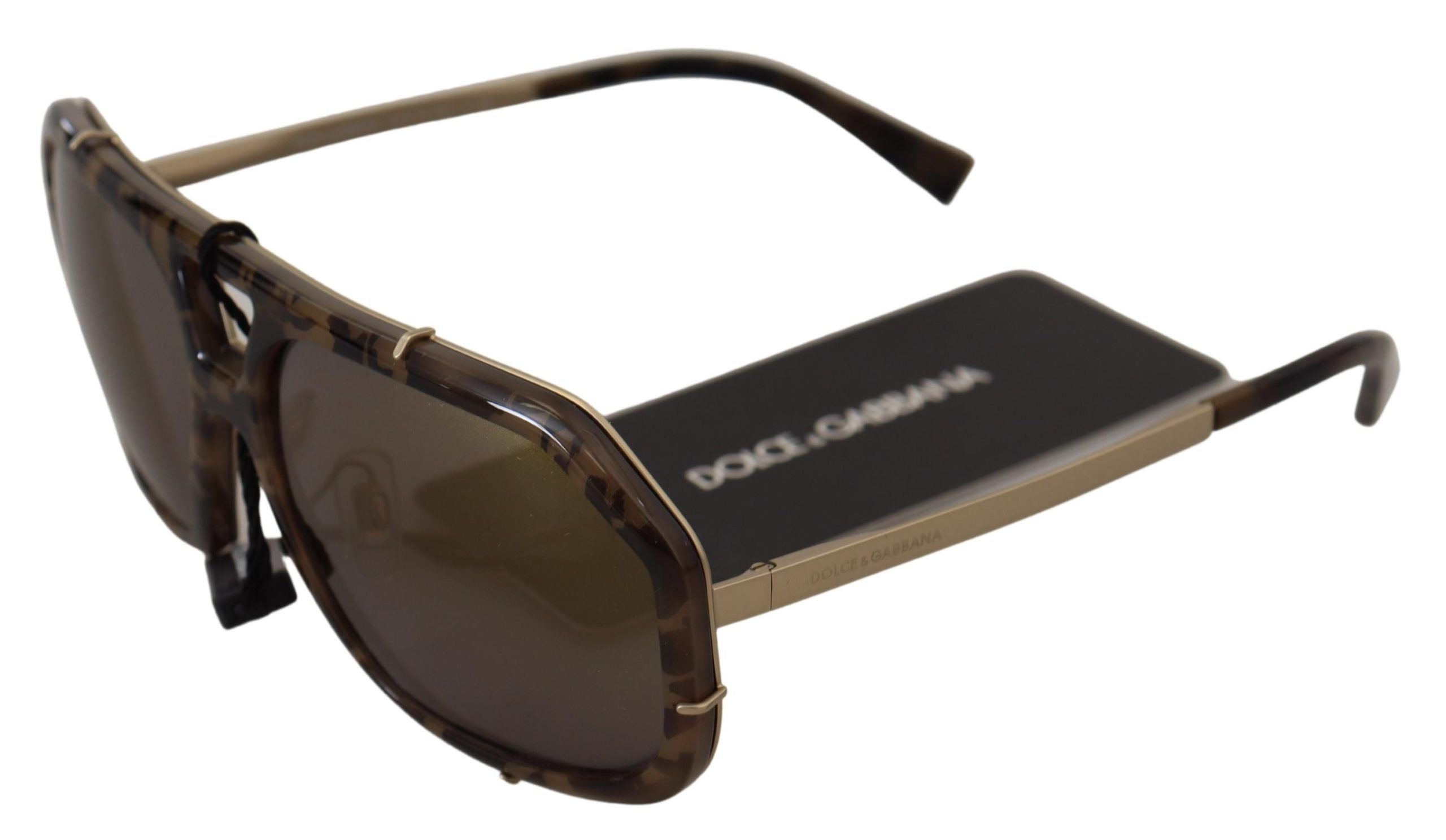 Dolce & Gabbana Chic Aviator Mirrored Brown Sunglasses - Luksusmuotia Dolce & Gabbana - Tutustu YVES JAVANNI® 