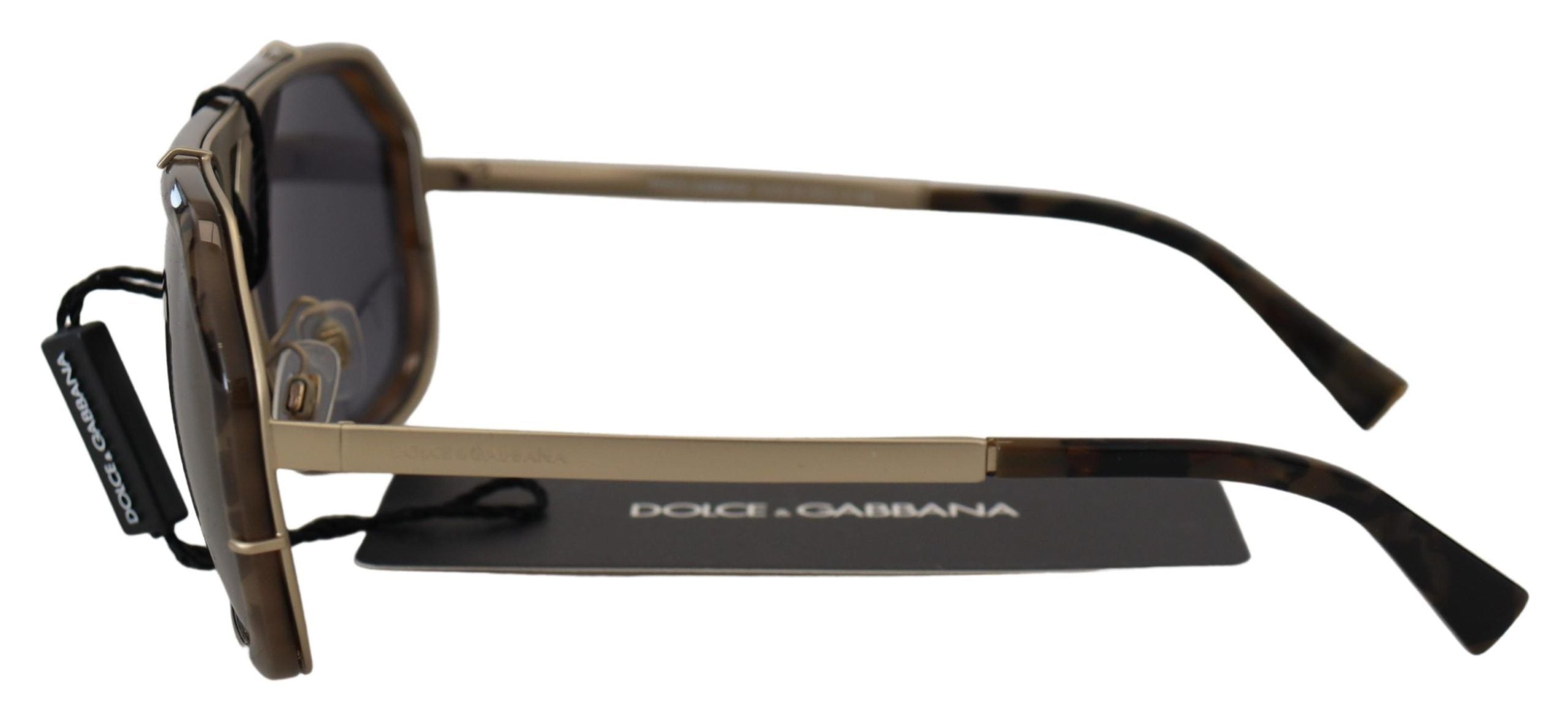 Dolce & Gabbana Chic Aviator Mirrored Brown Sunglasses - Luksusmuotia Dolce & Gabbana - Tutustu YVES JAVANNI® 