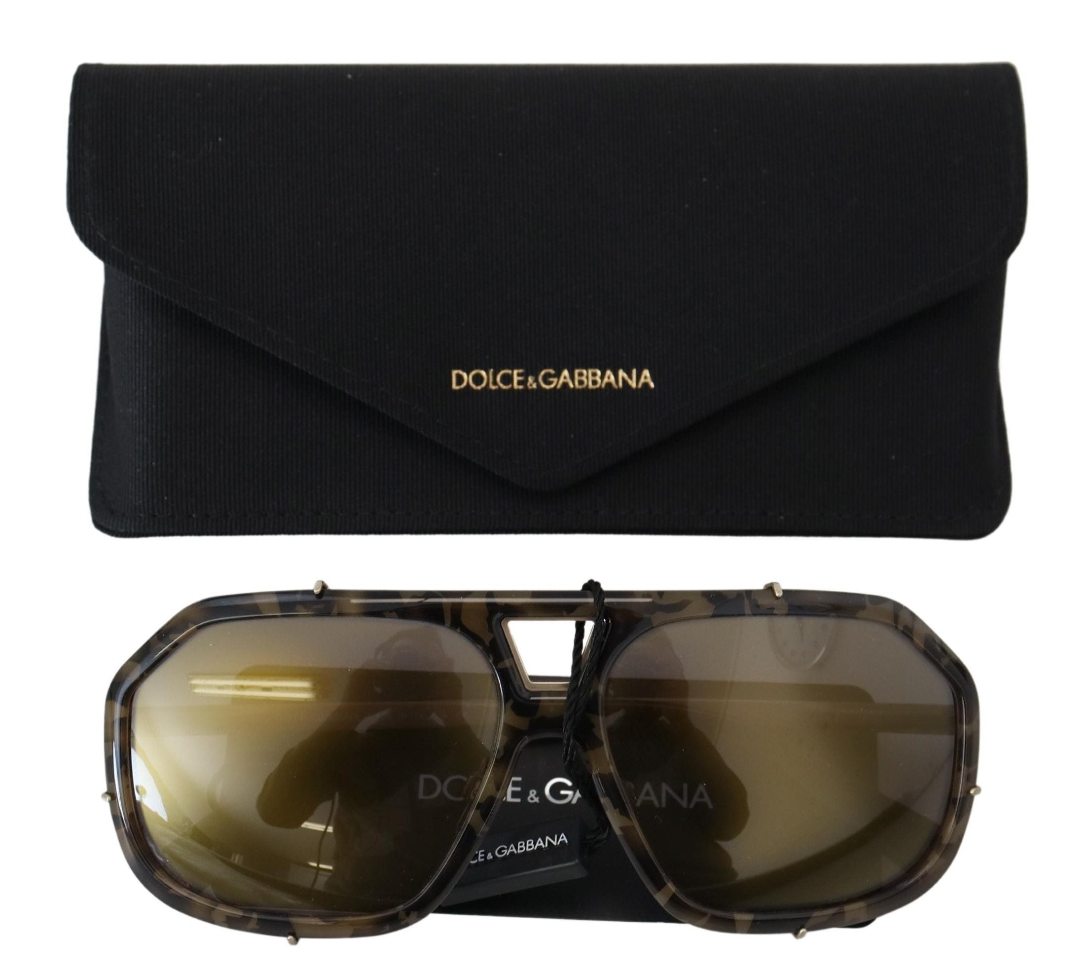 Dolce & Gabbana Chic Aviator Mirrored Brown Sunglasses - Luksusmuotia Dolce & Gabbana - Tutustu YVES JAVANNI® 