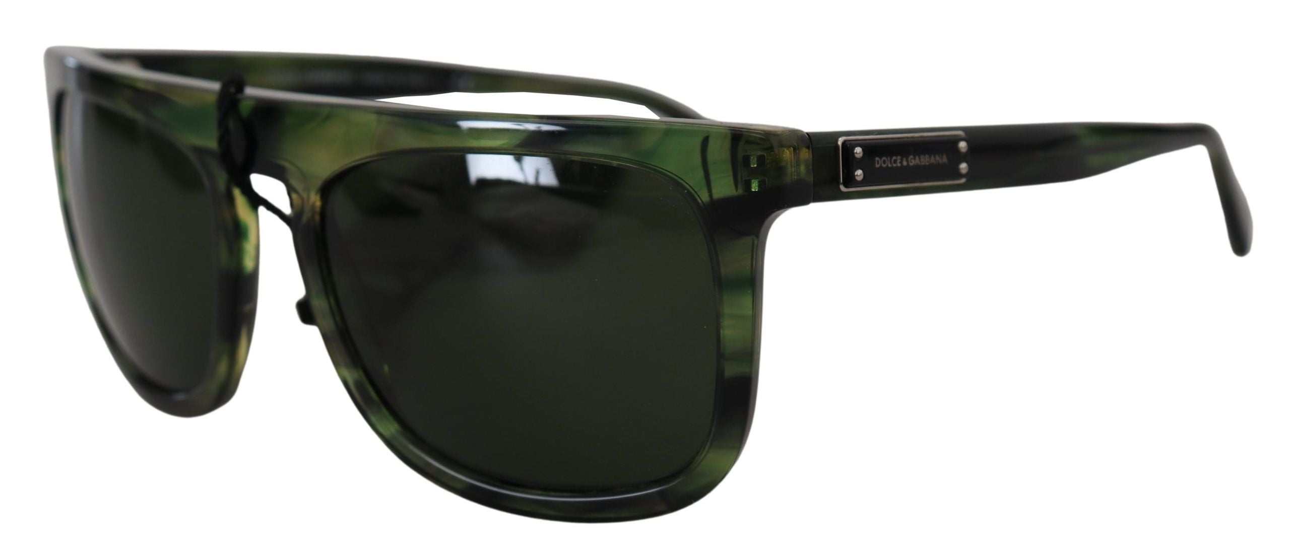 Dolce & Gabbana Chic Green Acetate Women's Sunglasses - Luksusmuotia Dolce & Gabbana - Tutustu YVES JAVANNI® 