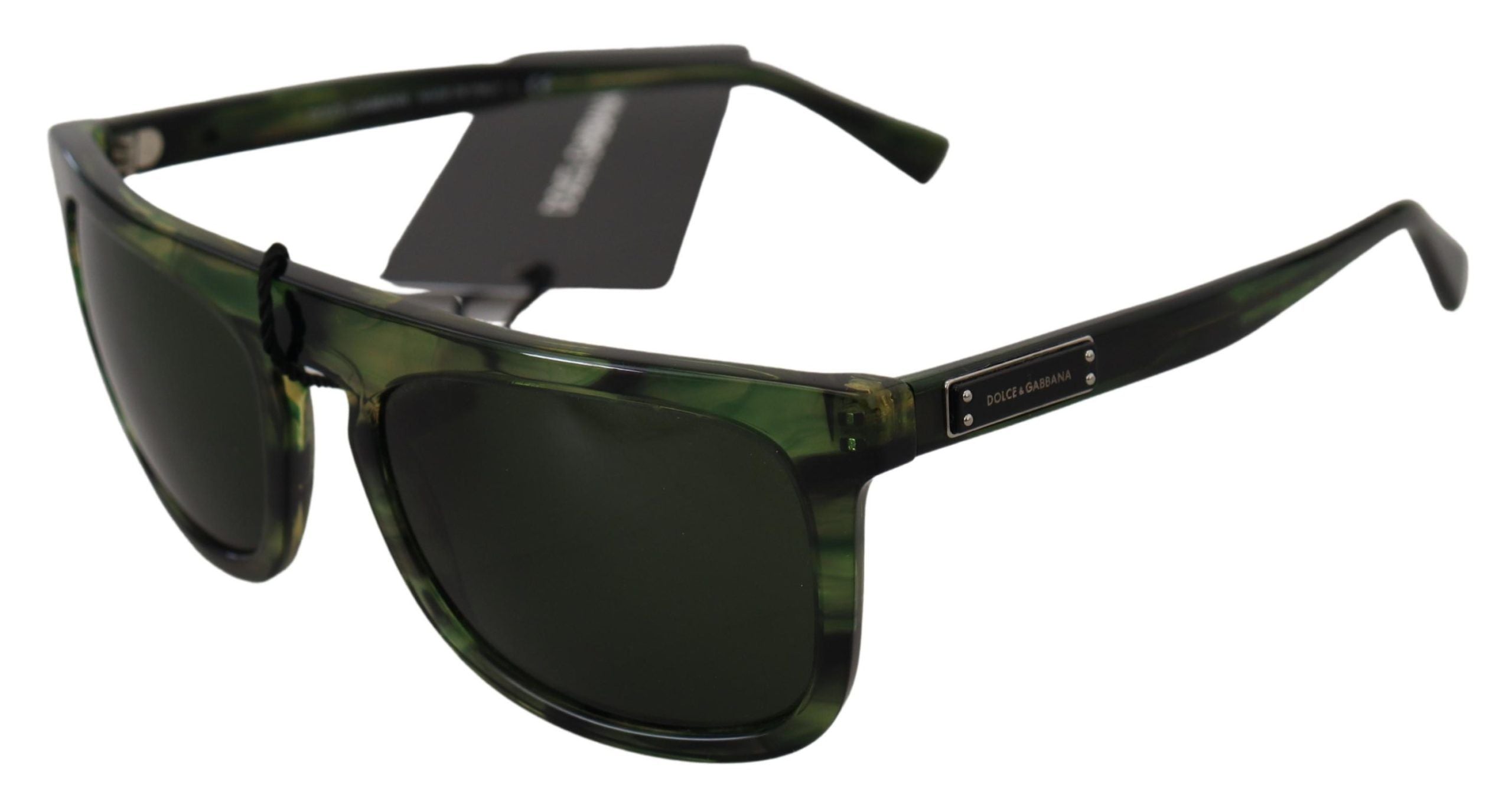 Dolce & Gabbana Chic Green Acetate Women's Sunglasses - Luksusmuotia Dolce & Gabbana - Tutustu YVES JAVANNI® 