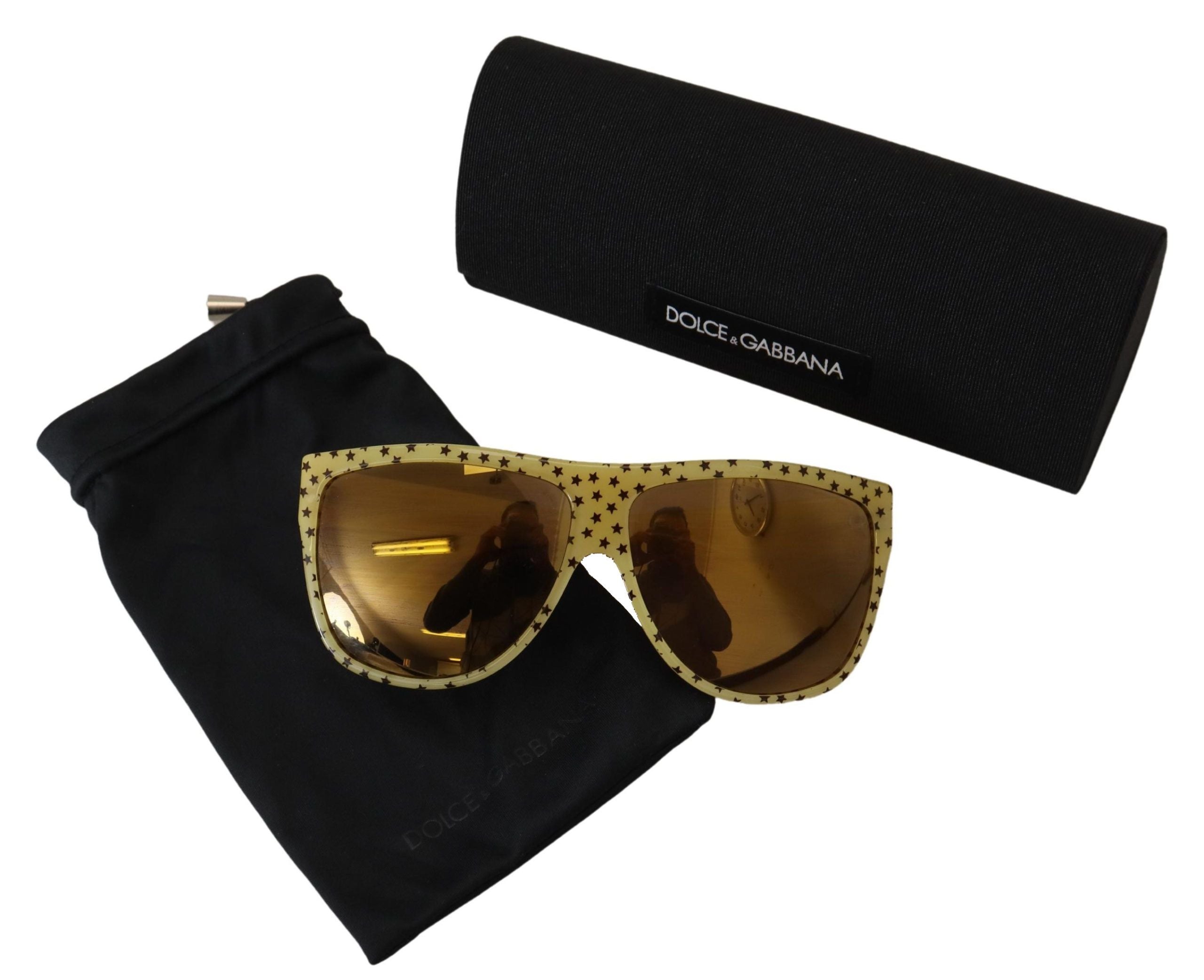 Dolce & Gabbana Stellar Chic Square Sunglasses in Yellow - Luksusmuotia Dolce & Gabbana - Tutustu YVES JAVANNI® 