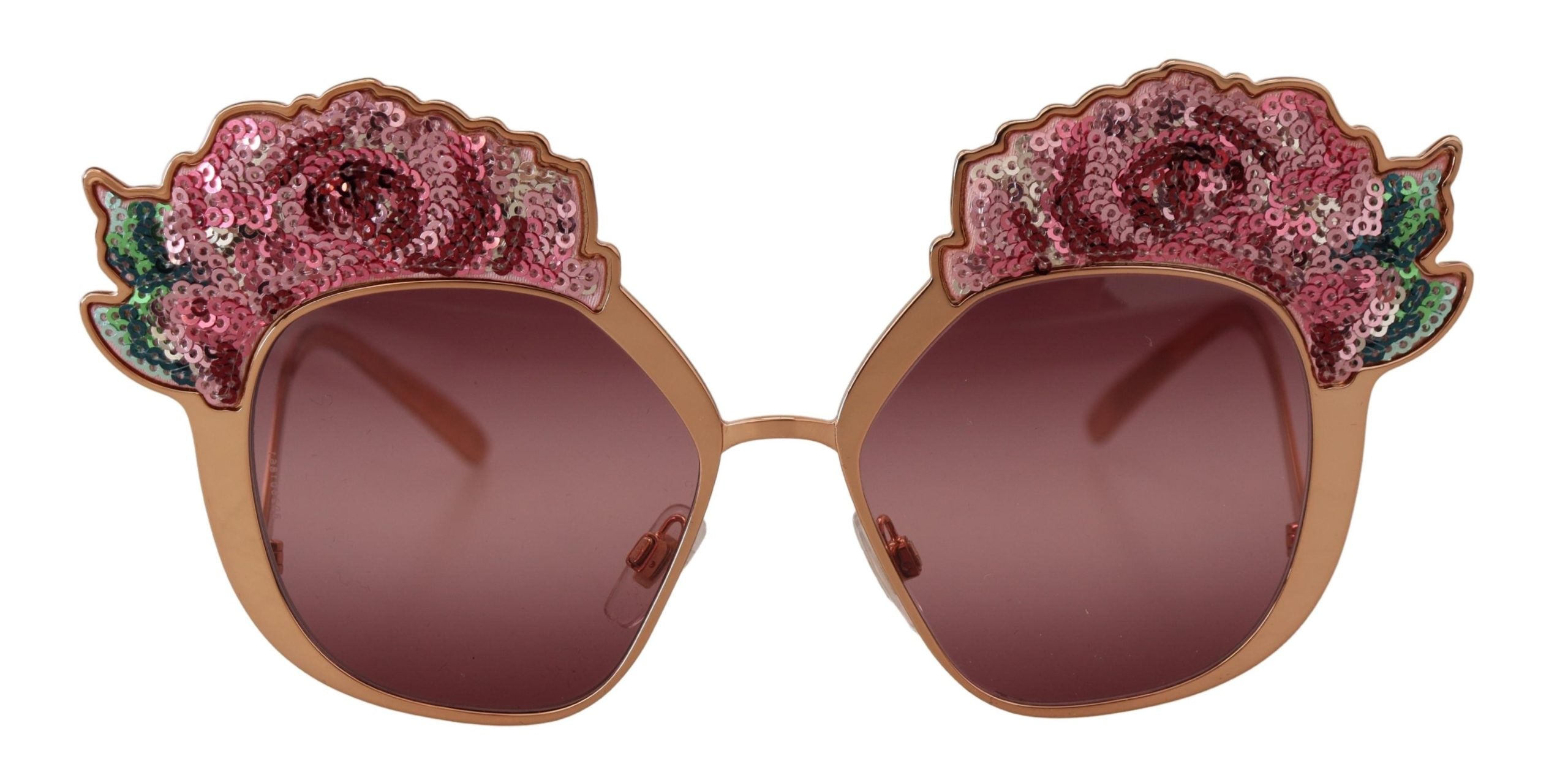 Dolce & Gabbana Chic Rose Sequin Embroidered Sunglasses - Luksusmuotia Dolce & Gabbana - Tutustu YVES JAVANNI® 