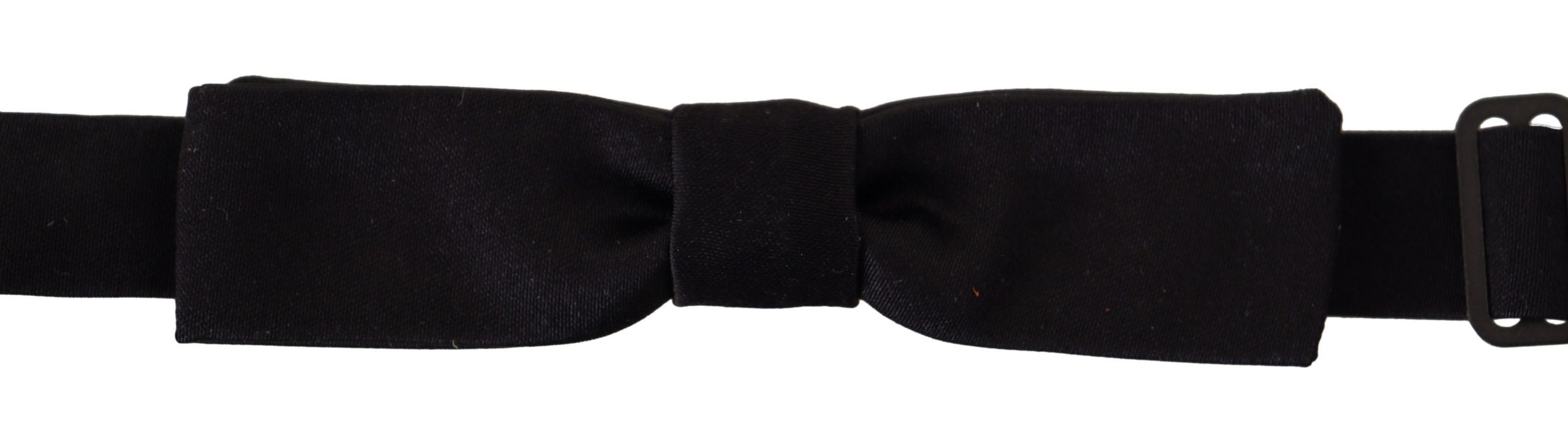 Dolce & Gabbana Elegant Black Silk Bow Tie - Luksusmuotia Dolce & Gabbana - Tutustu YVES JAVANNI® 