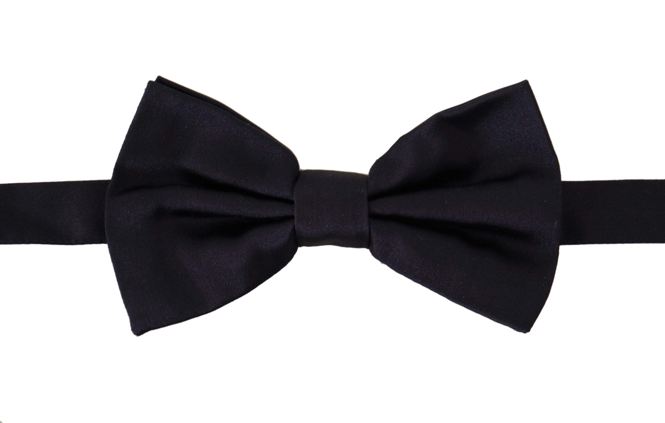 Dolce & Gabbana Elegant Blue Silk Bow Tie - Luksusmuotia Dolce & Gabbana - Tutustu YVES JAVANNI® 